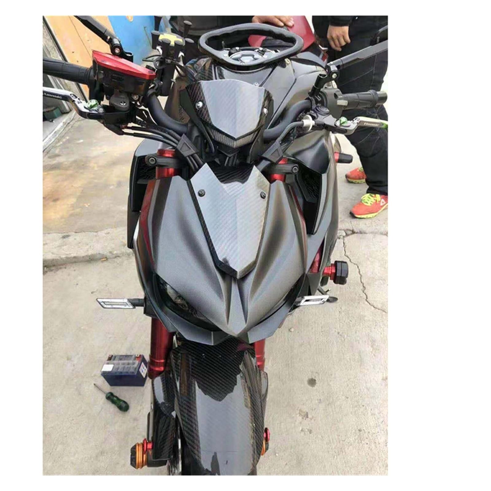 Deflettore Vento Per Kawasaki Z1000 Moto Sport Schermo Parabrezza Parabrezza Deflettore 2014 2015 2016 Parabrezza Cupolino