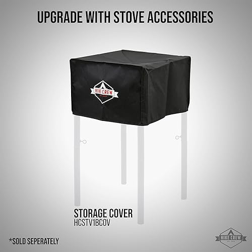 Miniatura 7 de Hike Crew Estufa de gas para exteriores de hierro fundido de 1 quemador  Placa de cocina portátil de propano de 75,000 BTU con control de llama