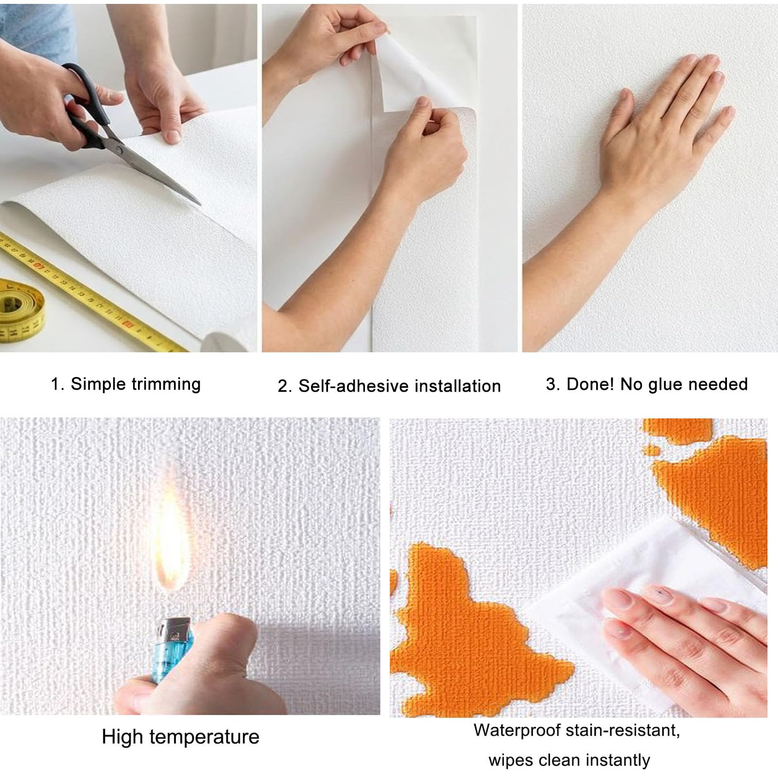 Papel Pintado Aislante Autoadhesivo,Revestimiento Adhesivo Para Paredes