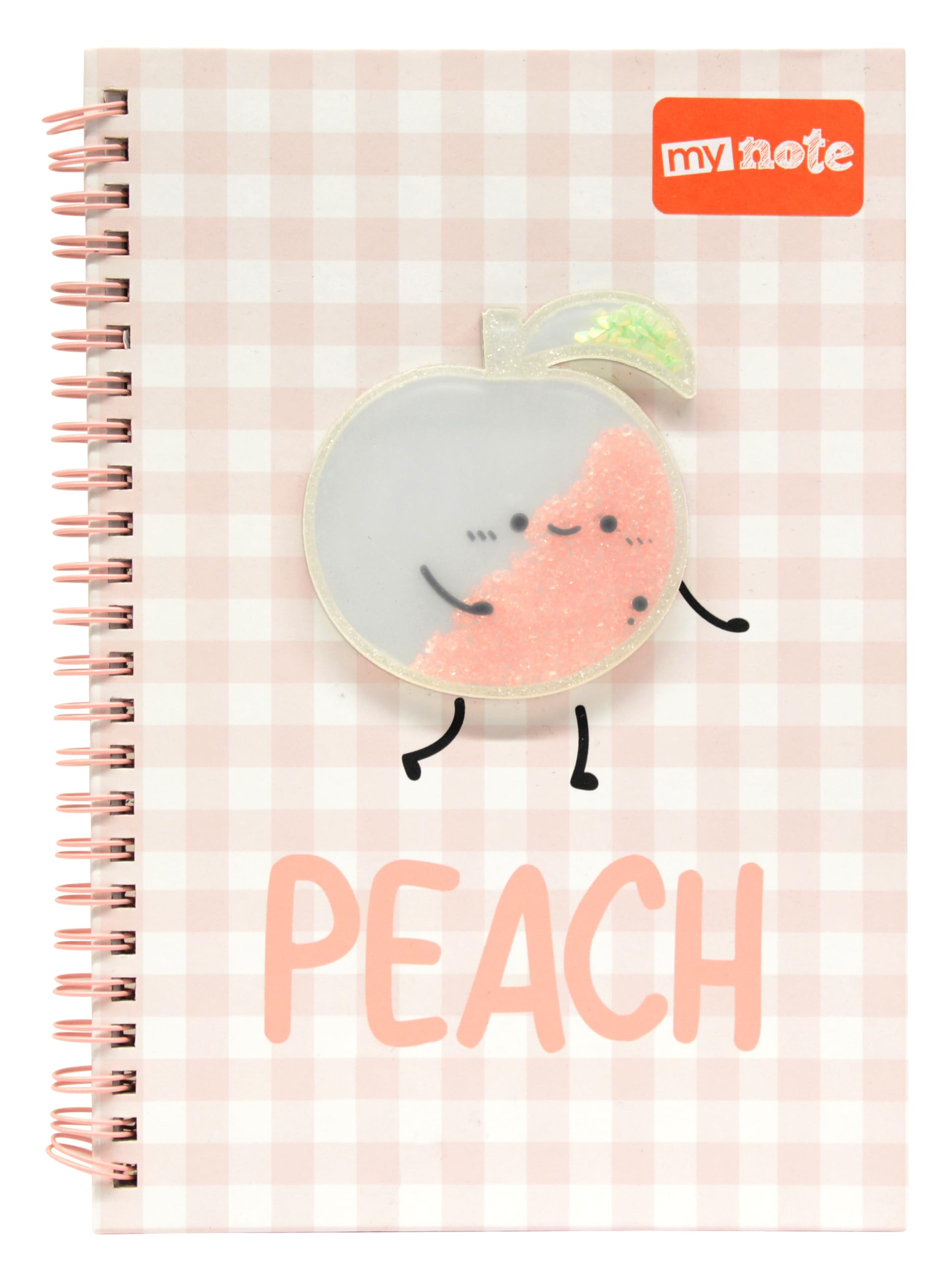 Mynote A5 Spiralli Şeftali Desenli Defter 60 Yp