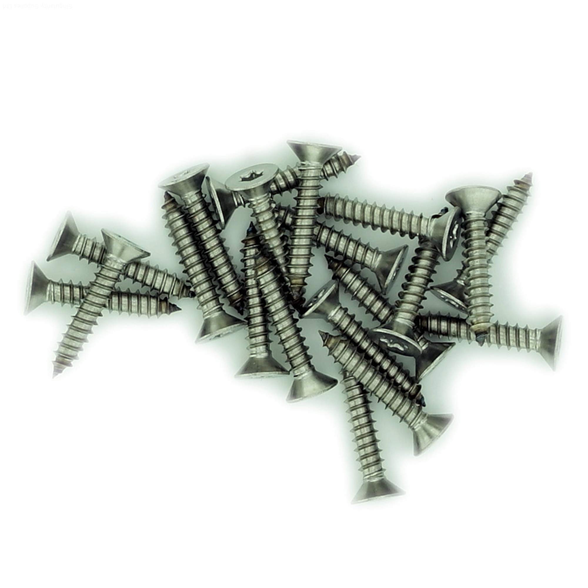 Singularity Supplies No.6 X 1.775 (3.5Mm X 45Mm) Tx Countersunk Self-Tapping Screw - Stainless Steel (A2) (Pack Of 20)