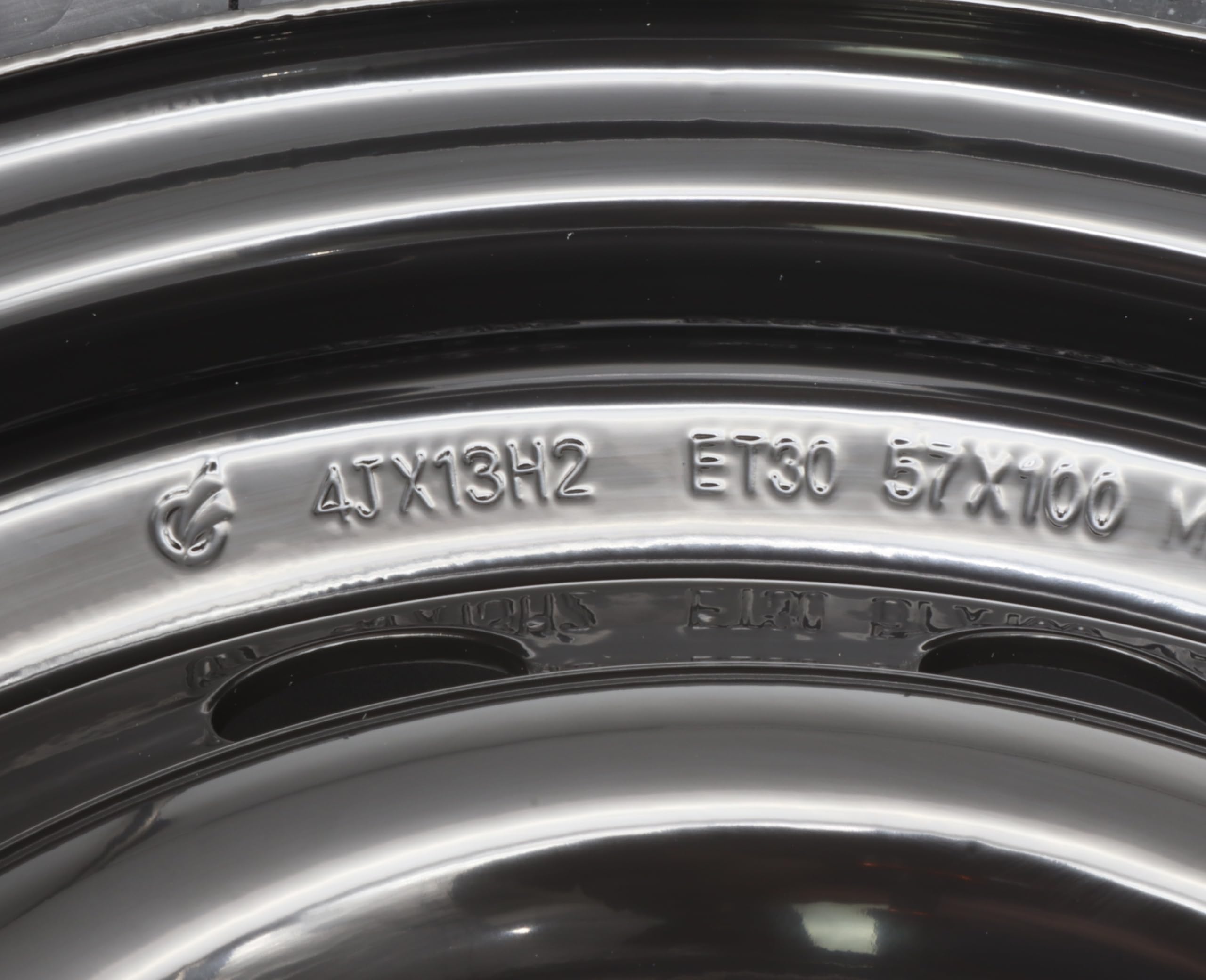 Ruota completa 155/80R13 84N 100 x 4 cerchione rimorchio auto 4Jx13 pneumatico 4 fori nero 155 80 R 13