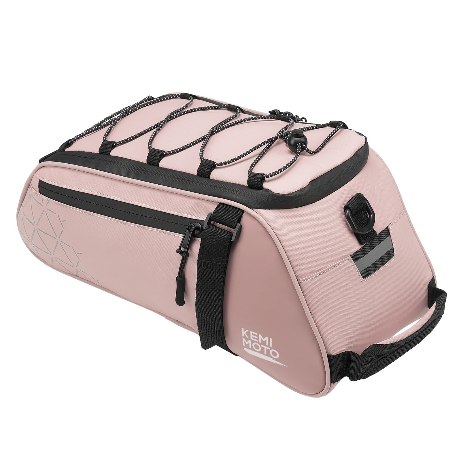KEMIMOTO 2 En 1 Alforjas Bicicletas Impermeables 8L, Traseras Bolsas Portaequipajes, Múltiples Compartimentos con Asa de Transporte y Correa para el Hombro