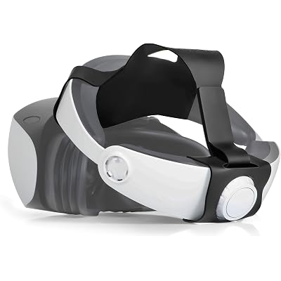 DEVASO Adjustable Head Strap for Playstation VR2, Double-Sided PU Soft PS VR2 Strap, Enhanced Comfort for VR2 Headset, Lightweight Reduce Head Pressure Accessories for PS5 VR2