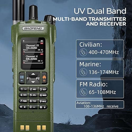 Miniatura 3 de BAOFENG DM32 DM-32UV DMR Radio  Walkie Talkies de largo alcance  Radio digital bidireccional  Radio jamón de alta potencia de 10 W con