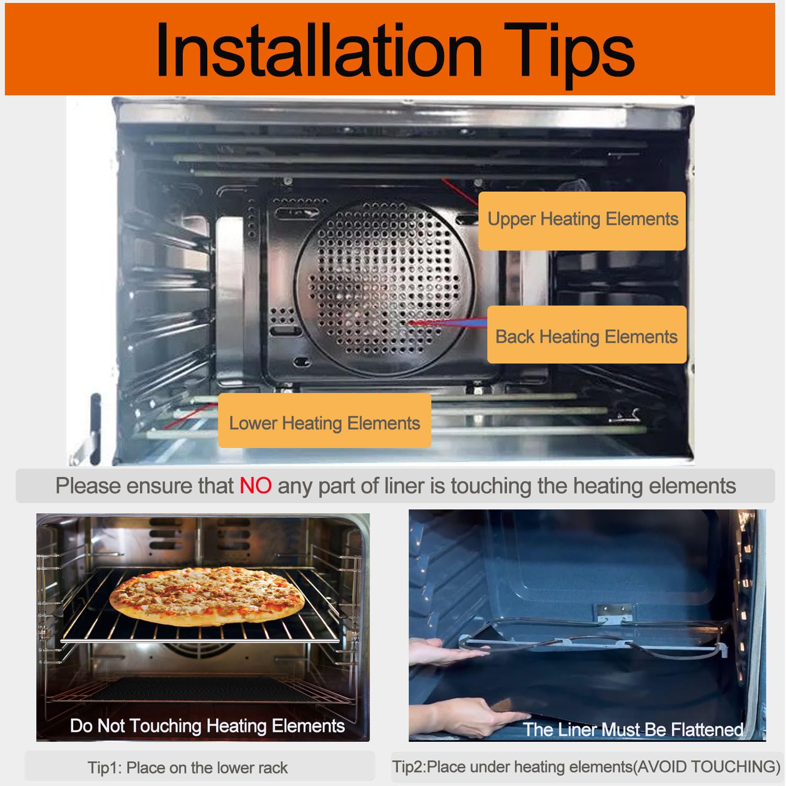 Snapklik.com : 3 Pack Oven Liners For Bottom Of Oven, 16x24 Inch Thick ...
