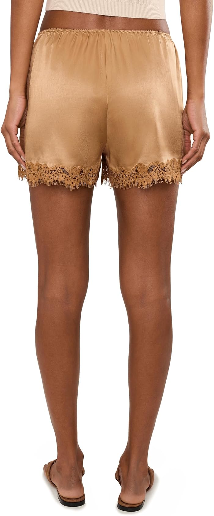 Женские шорты Sanctuary Timeless Satin Lace, цвет: Коричневый — фото 4