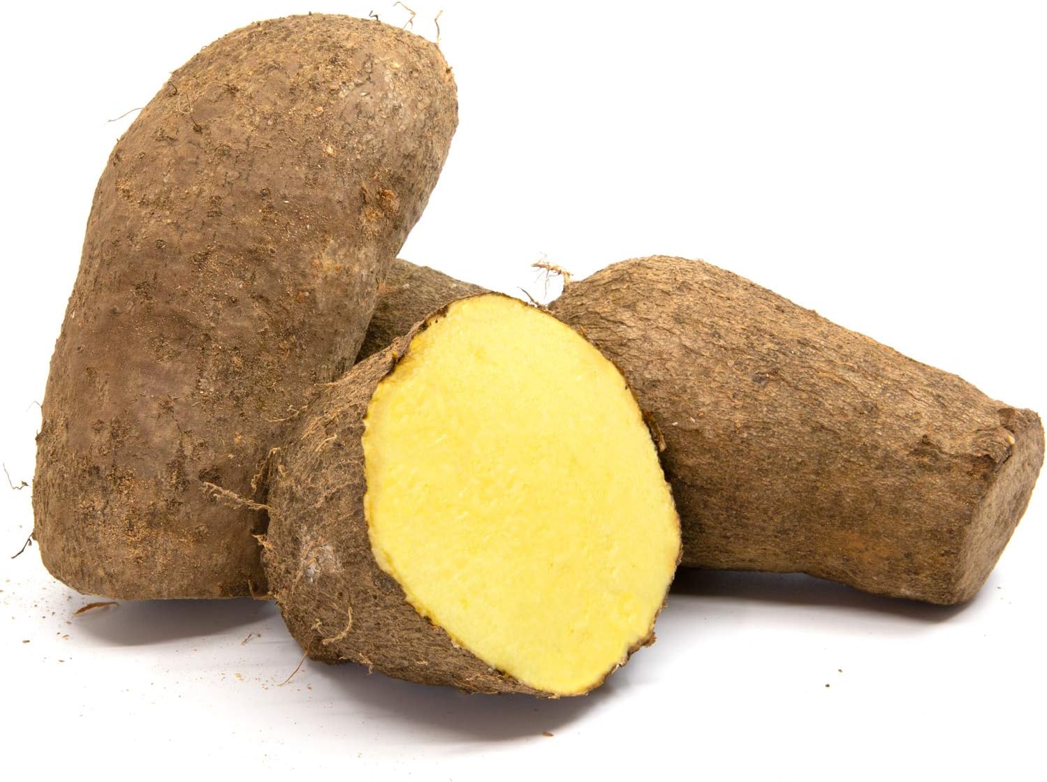 Since 1979 Congo Fresh Yellow Yam Jamaican, 5 Pound Box, 6 Pound (Pack of 1)