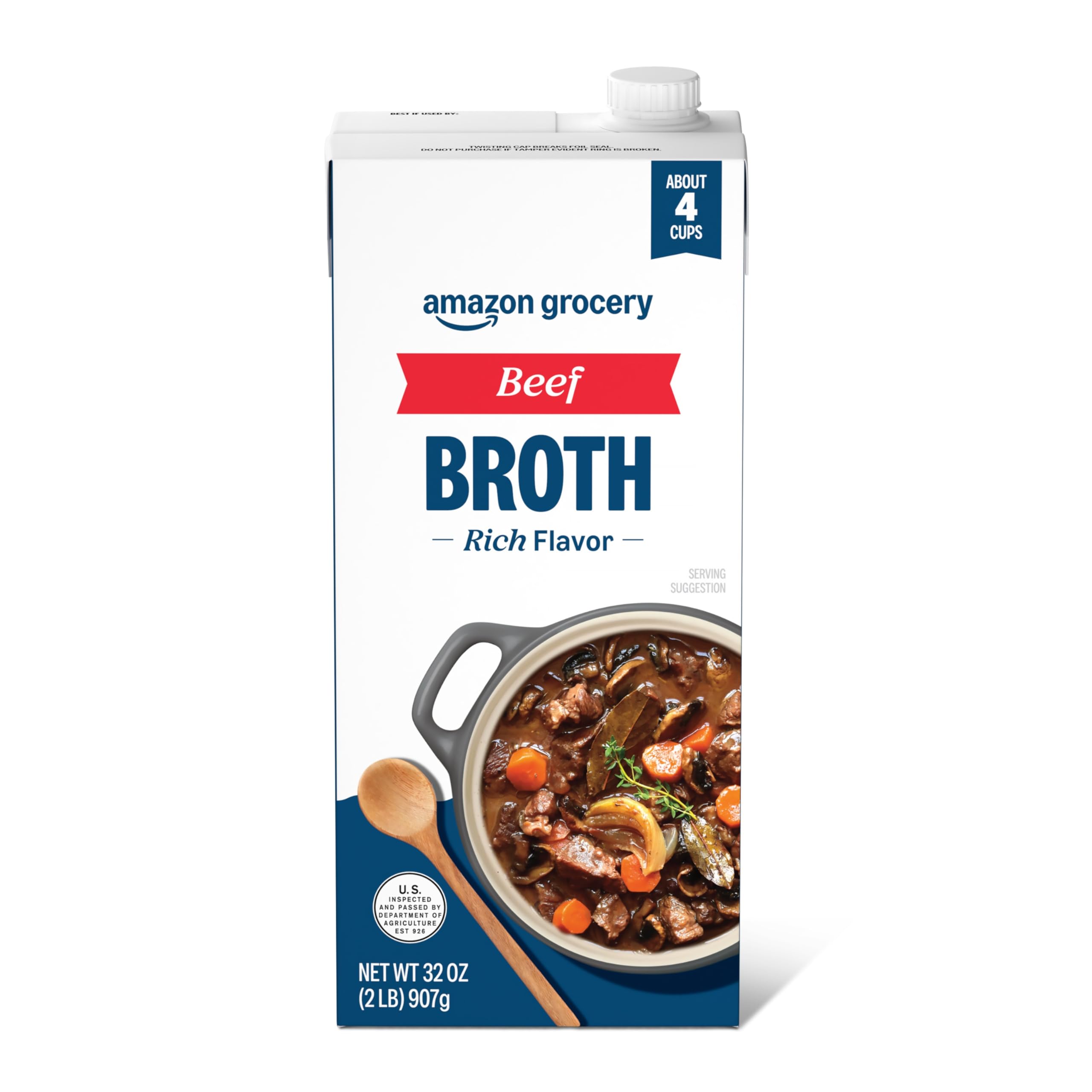VERSAINSECT Beef Broth, Carton, 32 oz