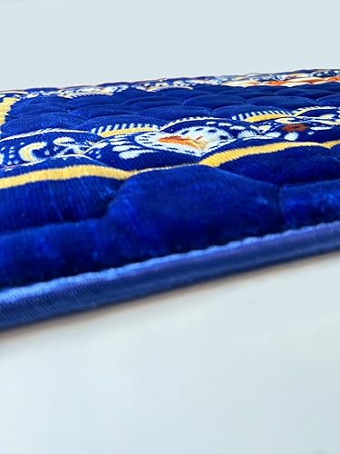 Miniatura 5 de Alfombra de oración musulmana islámica, acolchada muy gruesa, alfombra de oración para hombres y mujeres, con cuentas de oración del Islam, para