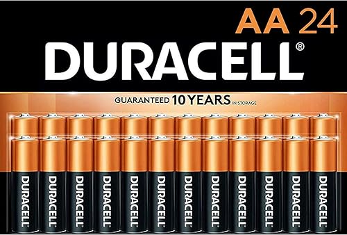 Duracell CopperTop - Pilas alcalinas AA de larga duración, batería doble A multiusos para el hogar y la oficina, 72 unidades