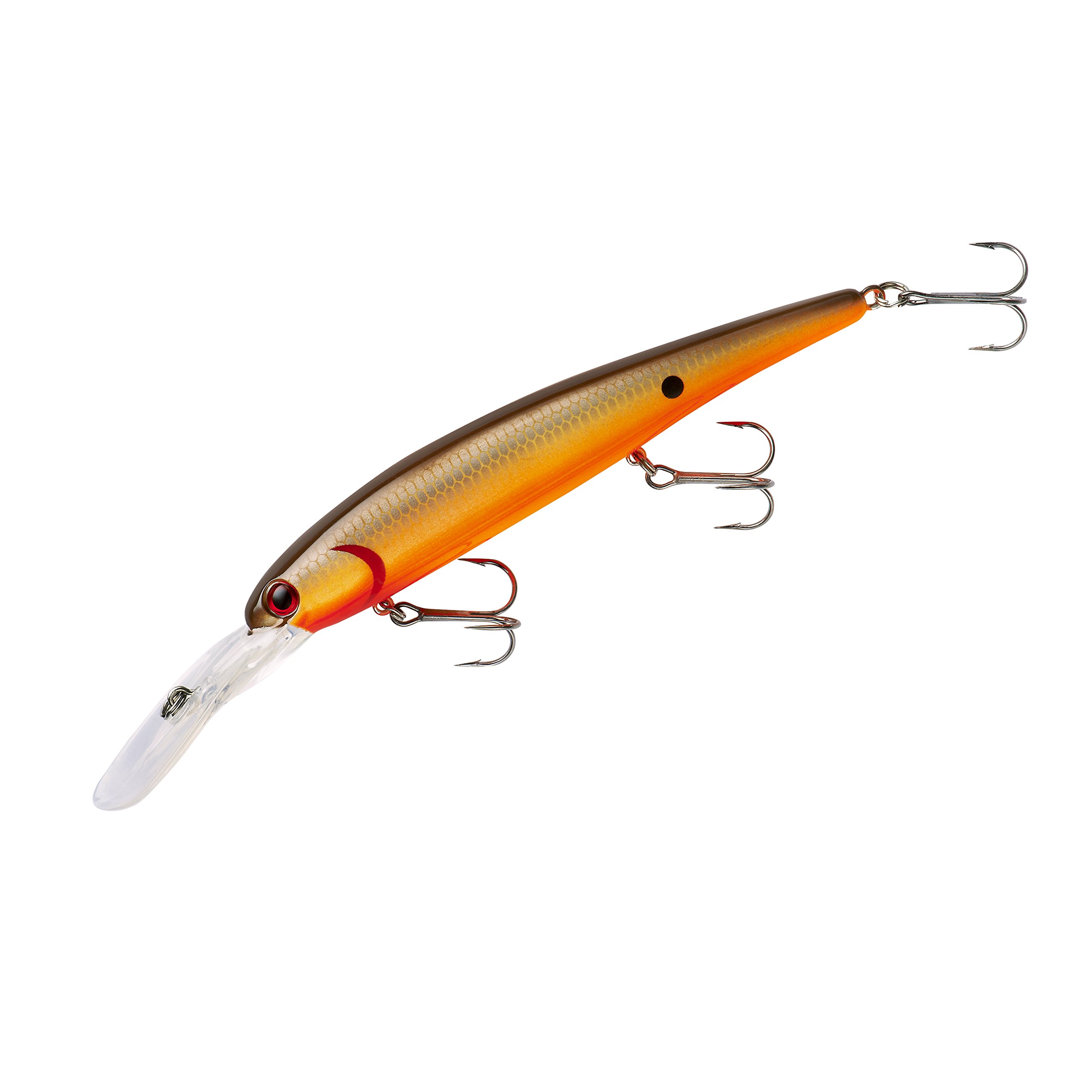 Band-It Walleye Deep Minnow Jerkbait Fishing Lure, Fishing Accessories, Dives ro 27-feet Deep, 4 3/4", 5/8 oz, Khaki Brown Back/Scales, (BDTWBD295) — image 1