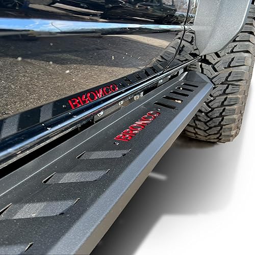 Miniatura 2 de Vanguard Estribos de recubrimiento en polvo negro compatibles con Ford Bronco 21-24