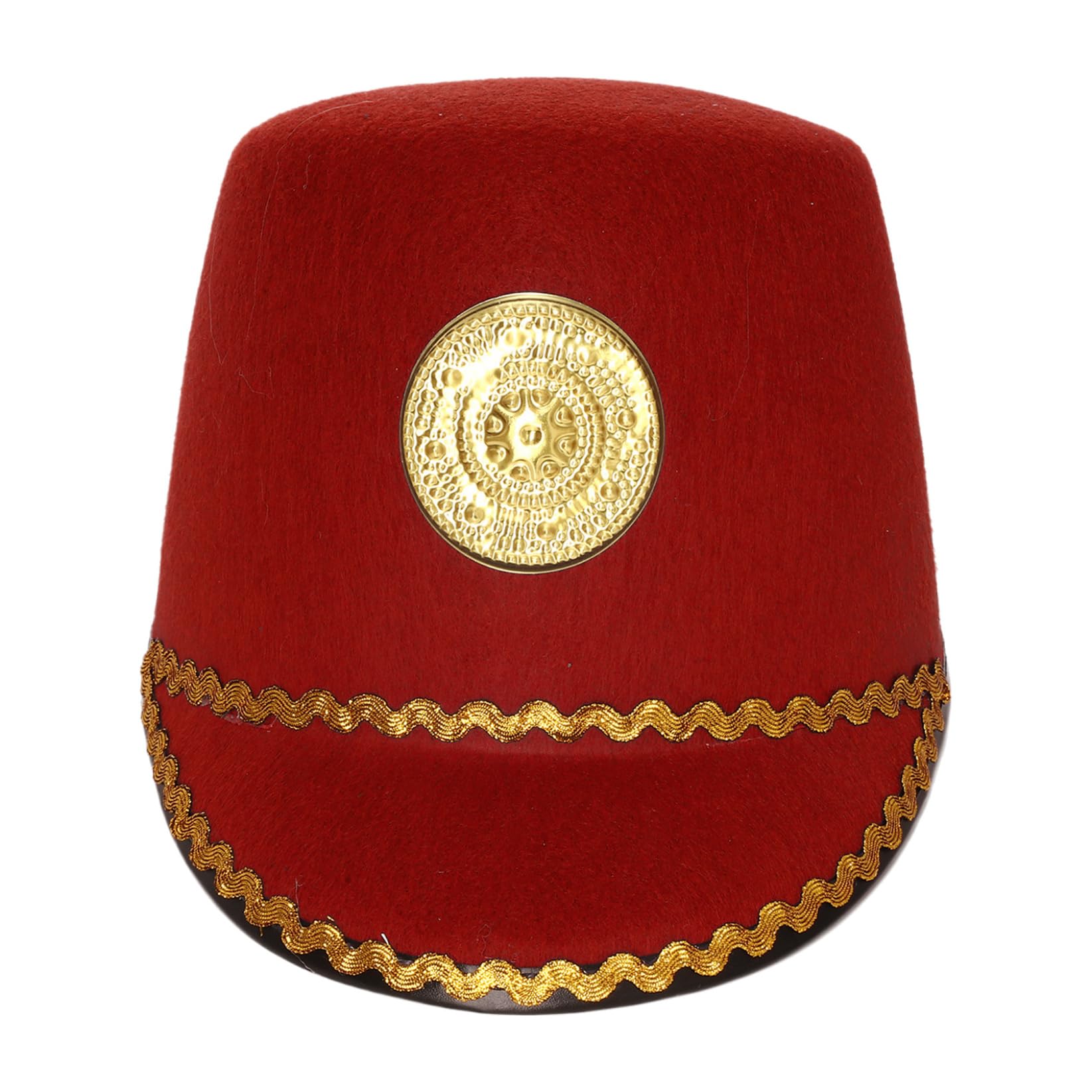TTAO British Soldier Costume Accessory Royal Guard Head Accessory British Guard Headgear for Halloween Red One Size