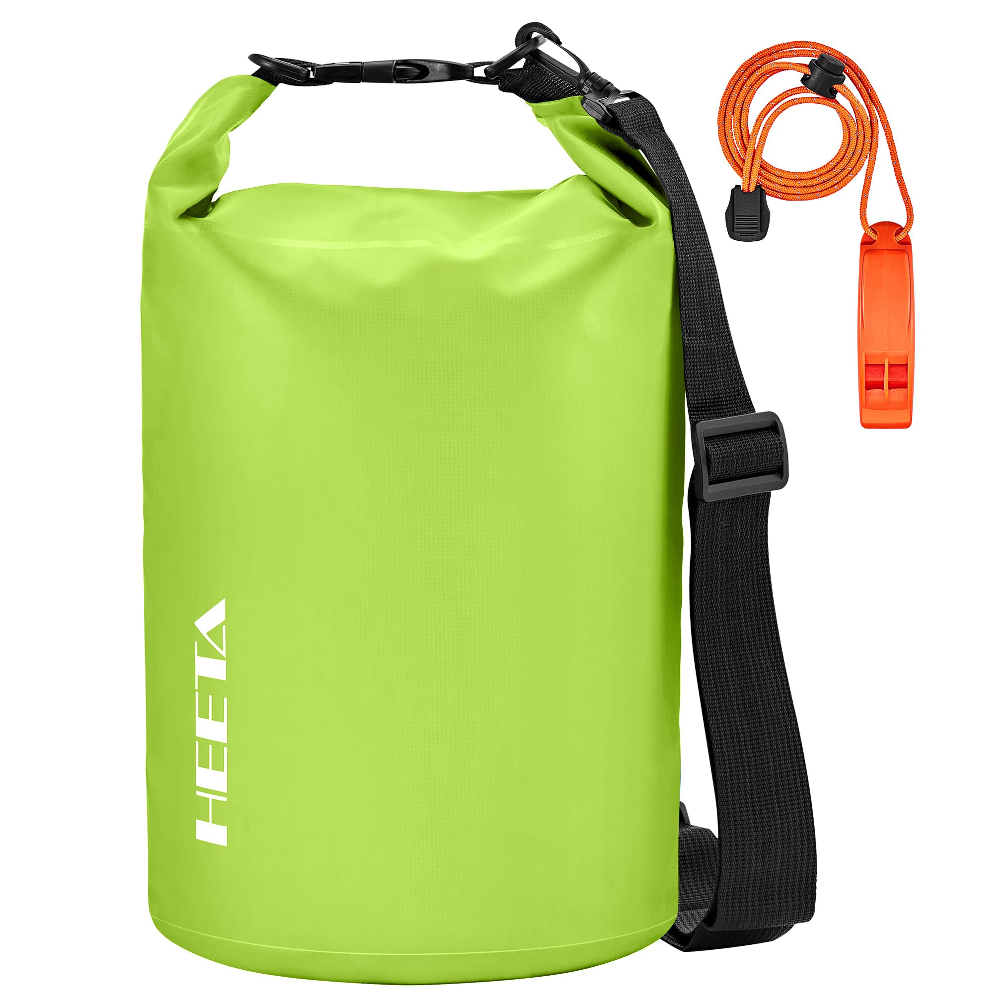 HEETA Waterproof Dry Bag for Women Men(Upgraded Version) 5L/10L/20L/30L/40L Roll Top Lightweight Dry Storage Bag Backpack with Emergency Whistle for Travel, Swimming, Boating, Kayaking, Camping, Beach