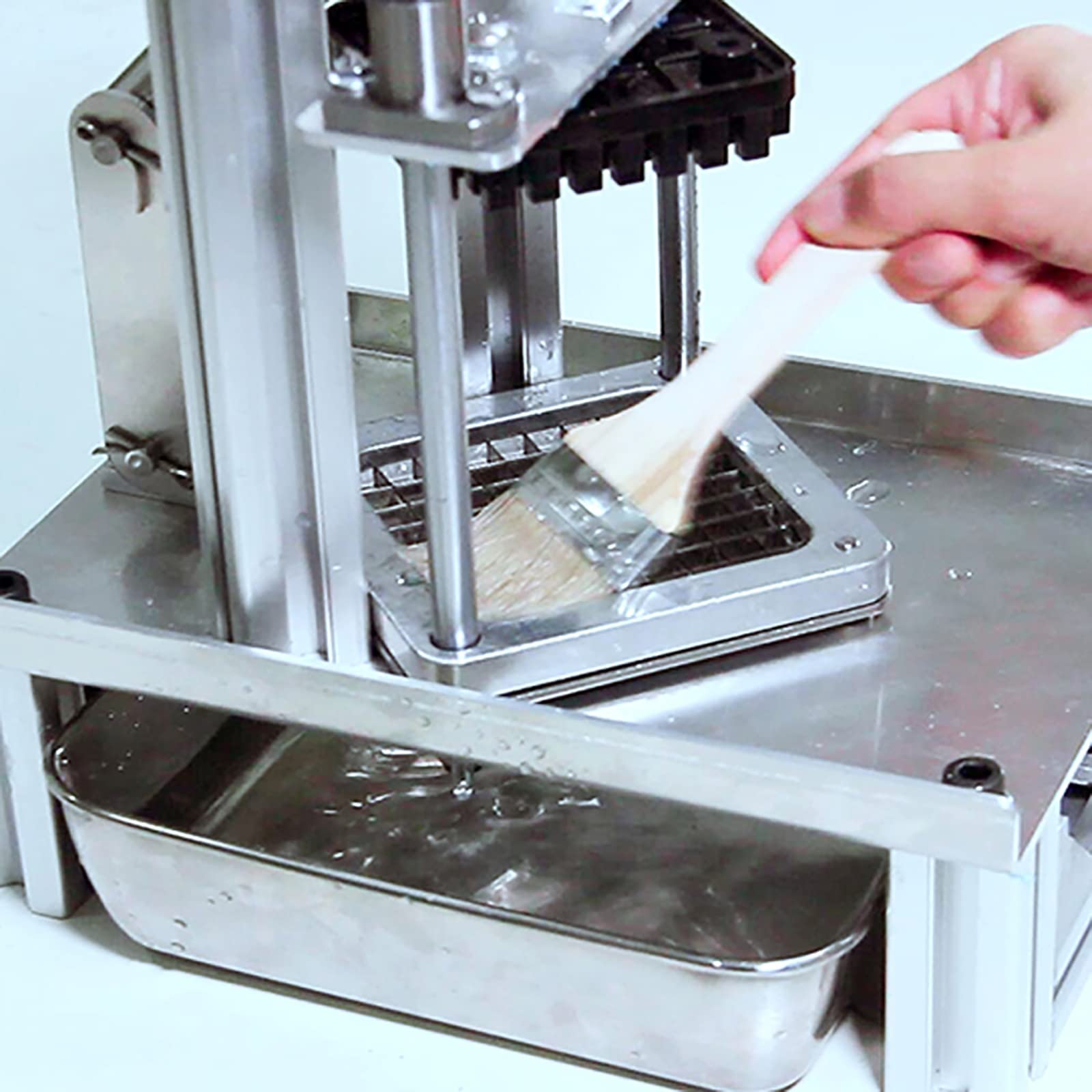 Pommes-Frites-Schneider, Gewerbliche Manuelle Kartoffelchips-Streifenschneidemaschine, Gemüse- Und Obstschneider, Pommes-Schneider Aus Edelstahl Für Kartoffeln, Zwiebeln, Karotten Und Champignons, 7