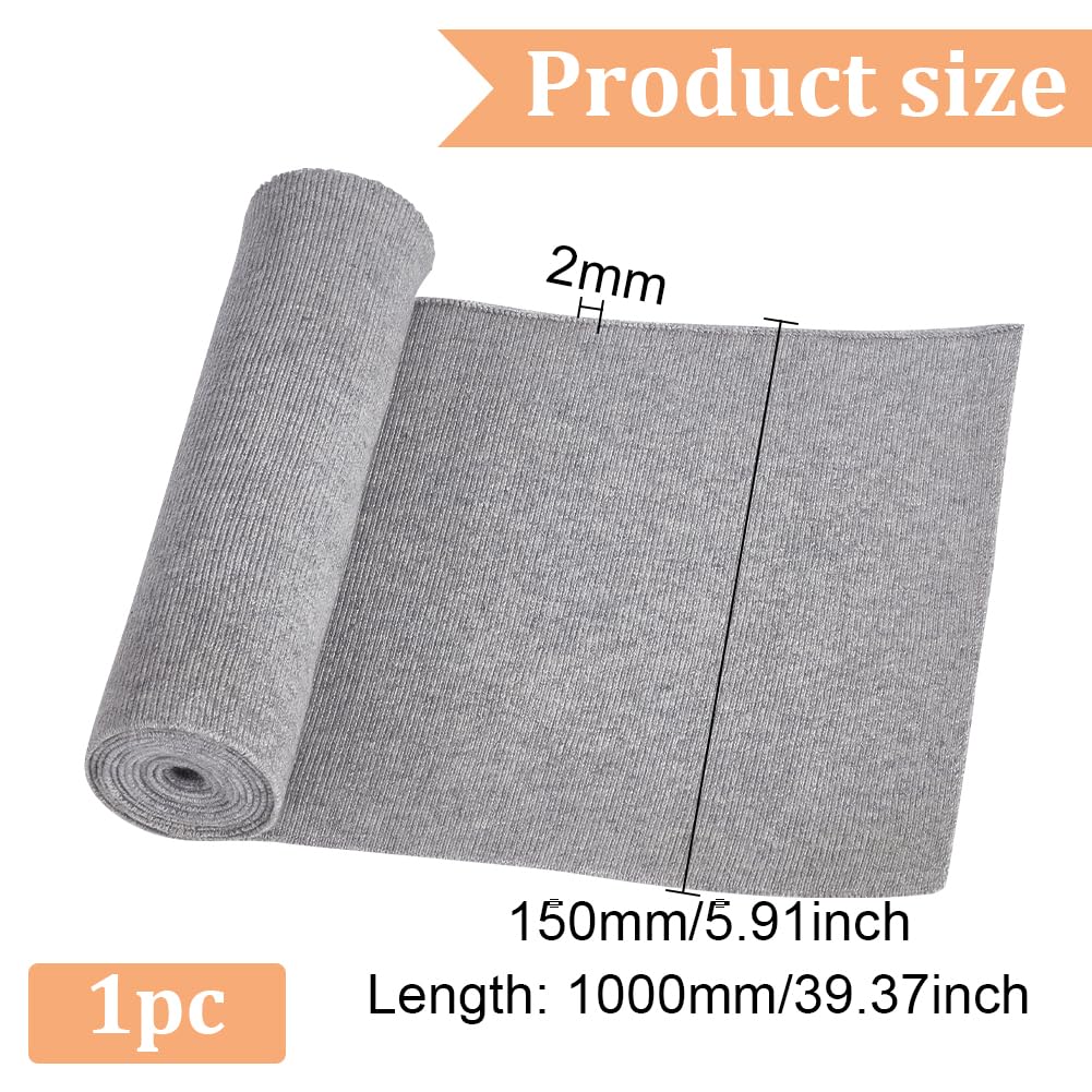 BENECREAT Tissu à Revers Côtelé, Tissu Tricoté Extensible à Fines Côtes De 100x15cm, Matériau Tricoté Élastique Marron Pour Ceinture, Tour De Cou BENECREAT Tissu à Revers Côtelé, Tissu Tricoté Extensible à Fines Côtes De 100x15cm, Matériau Tricoté Élastique Marron Pour Ceinture, Tour De Cou