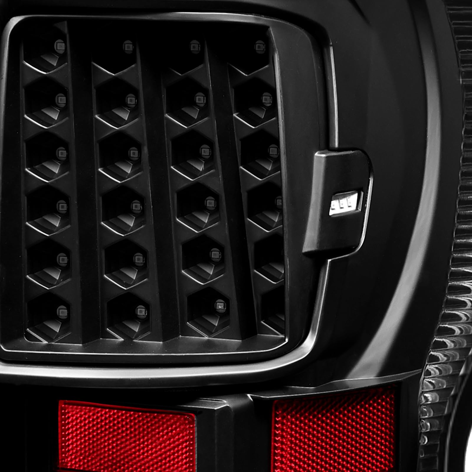 HECASA Tail Lights Compatible with 2007-2013 Toyota Tundra Pickup Truck LED Rear Brake Tail Lamps Assembly Driver and Passenger Side (Clear Lens Black Housing)