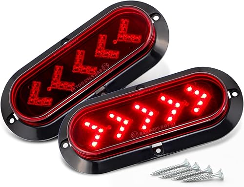 (Paquete de 2) Combo de 25 luces traseras de freno y direccionales para camiones de remolque