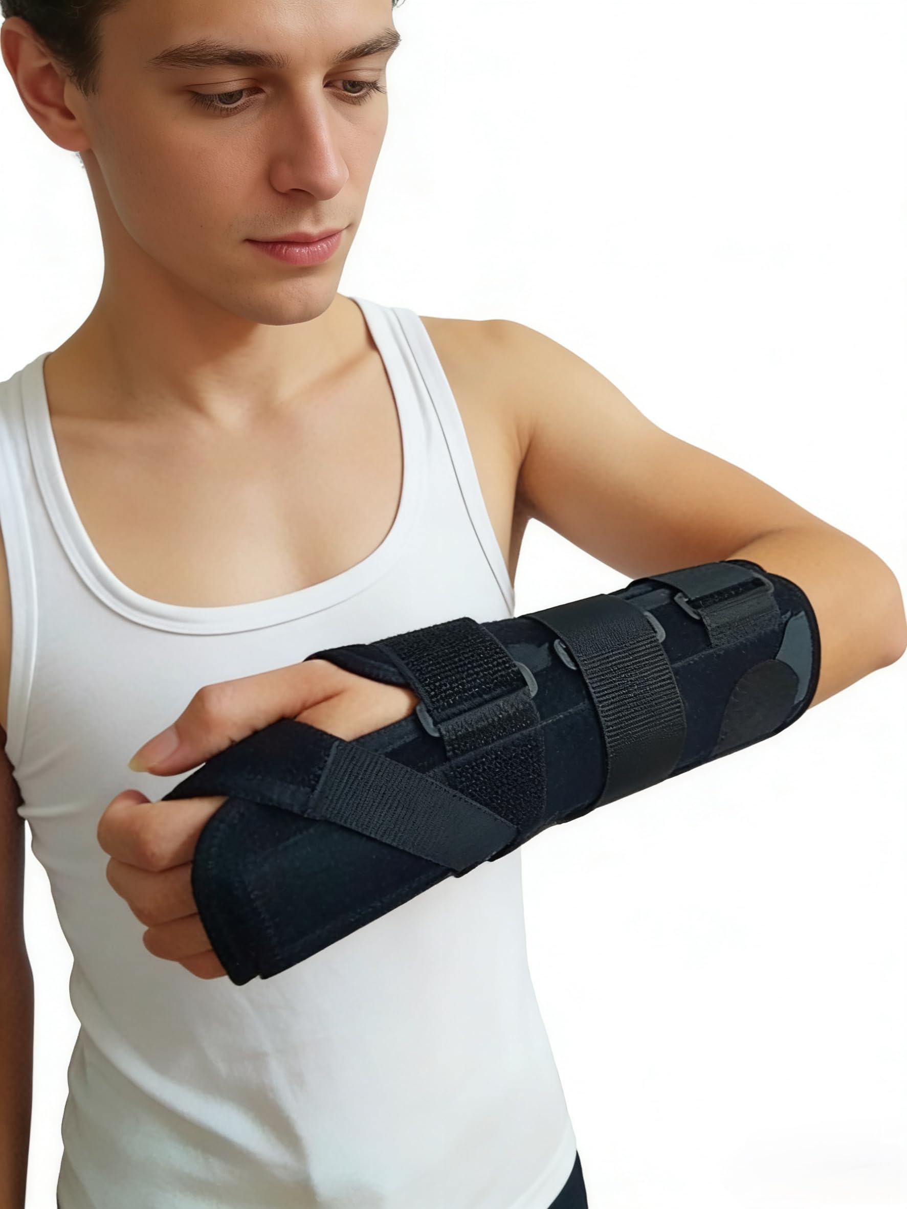 Férula de soporte para antebrazo y muñeca, férula inmovilizadora, férula de muñeca (mano derecha)