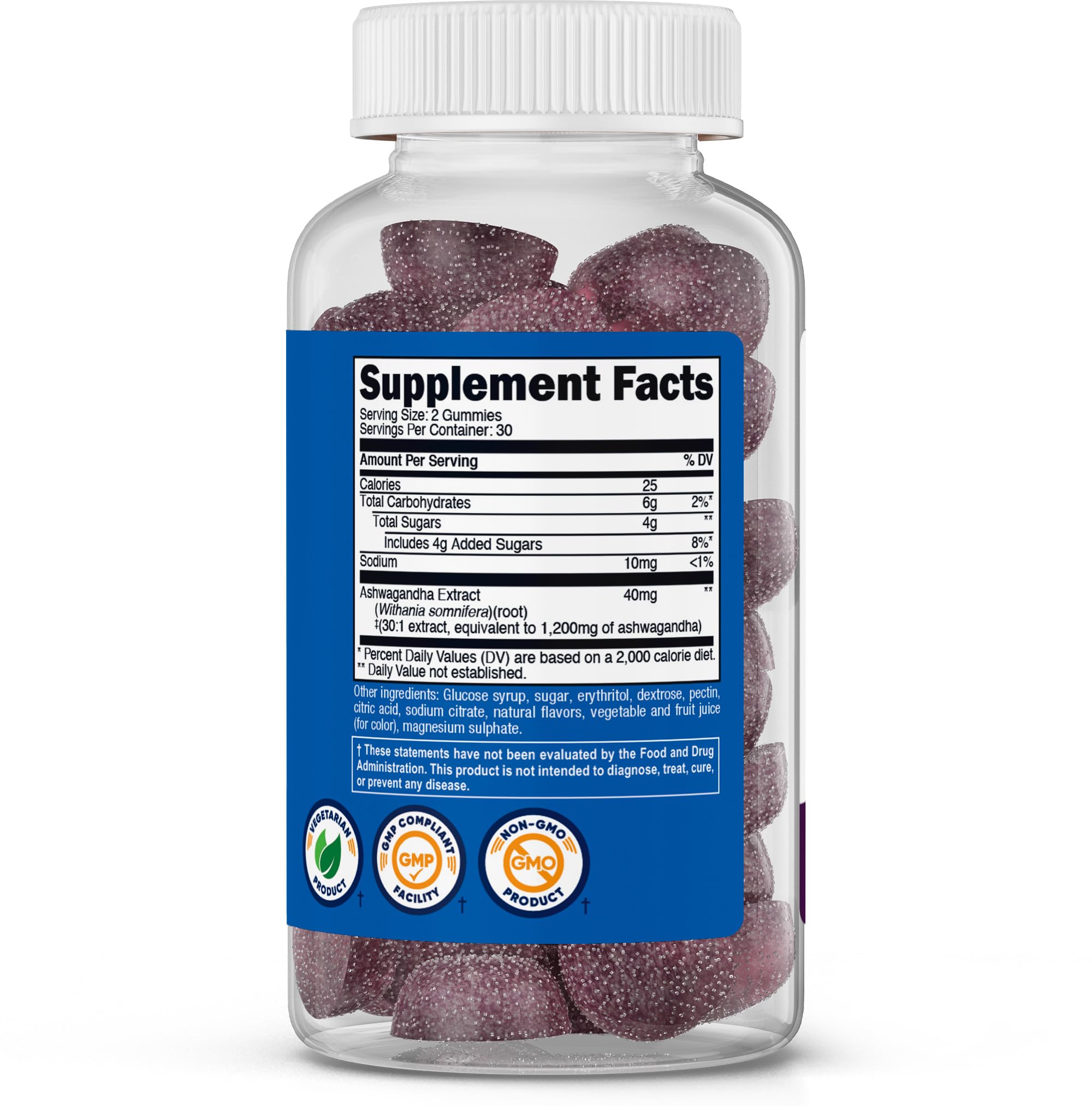Nutricost Ashwagandha Extract Gummies (Mixed Berry) 60 Gummies, Gluten-Free — Amazon image 5