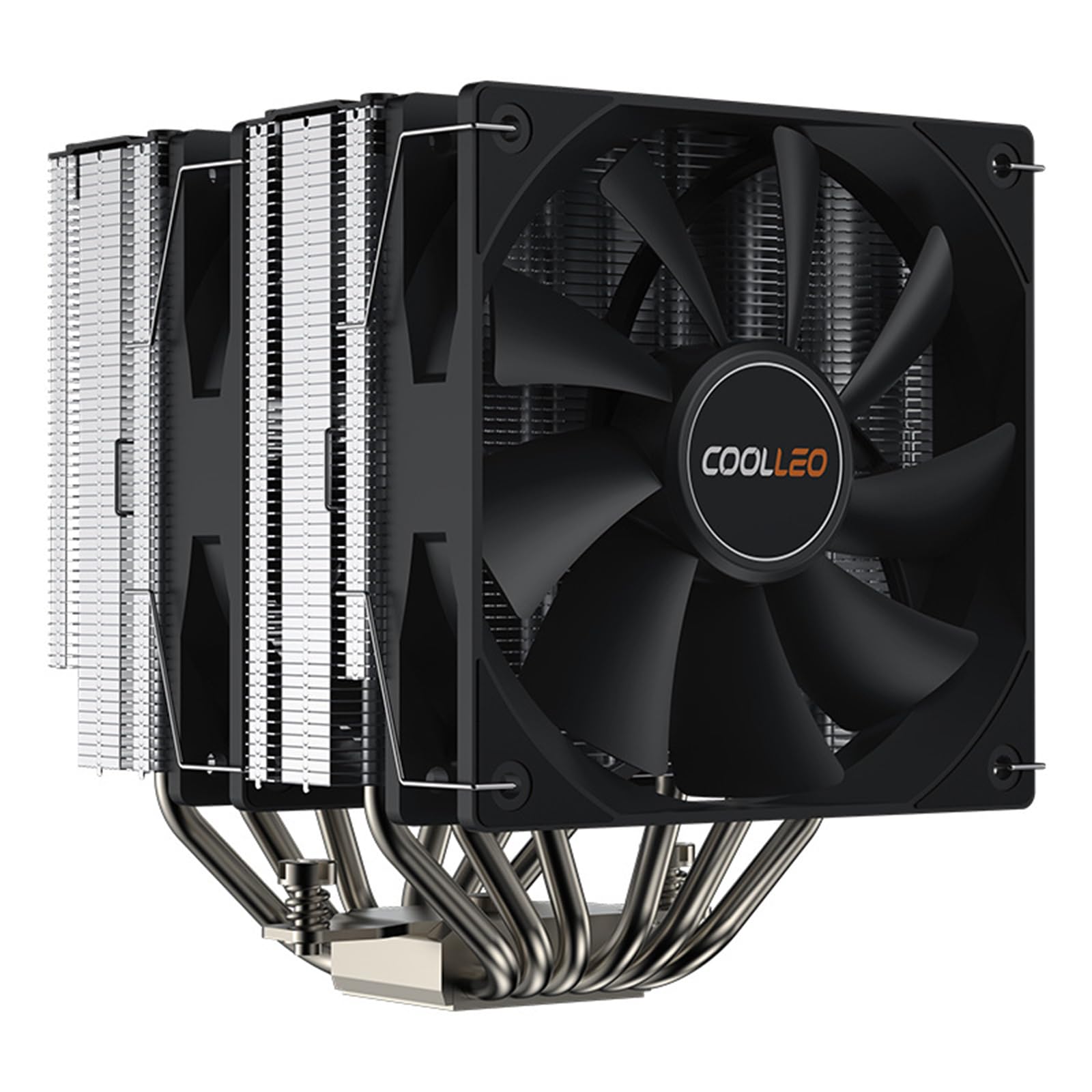 Leiser Gehäuselüfter mit Kupferrohren für effektive Kühlung des LGA1200 1700 115X Gehäuses 6 Heatpipes Luftgekühlter Kühler Leiser Lüfter