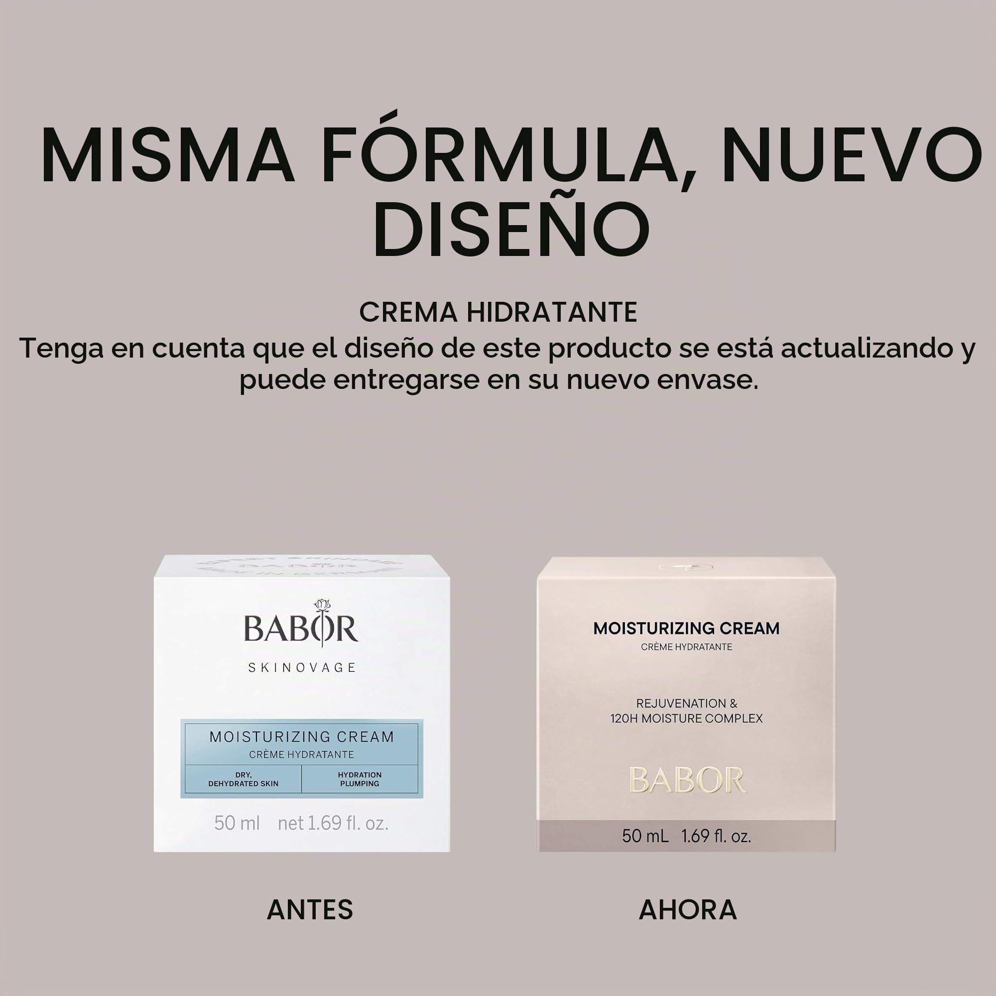 BABOR SKINOVAGE Moisturizing Cream, Crema facial para pieles secas, Hidratante intensiva con ácido hialurónico, Fórmula vegana, 50 ml