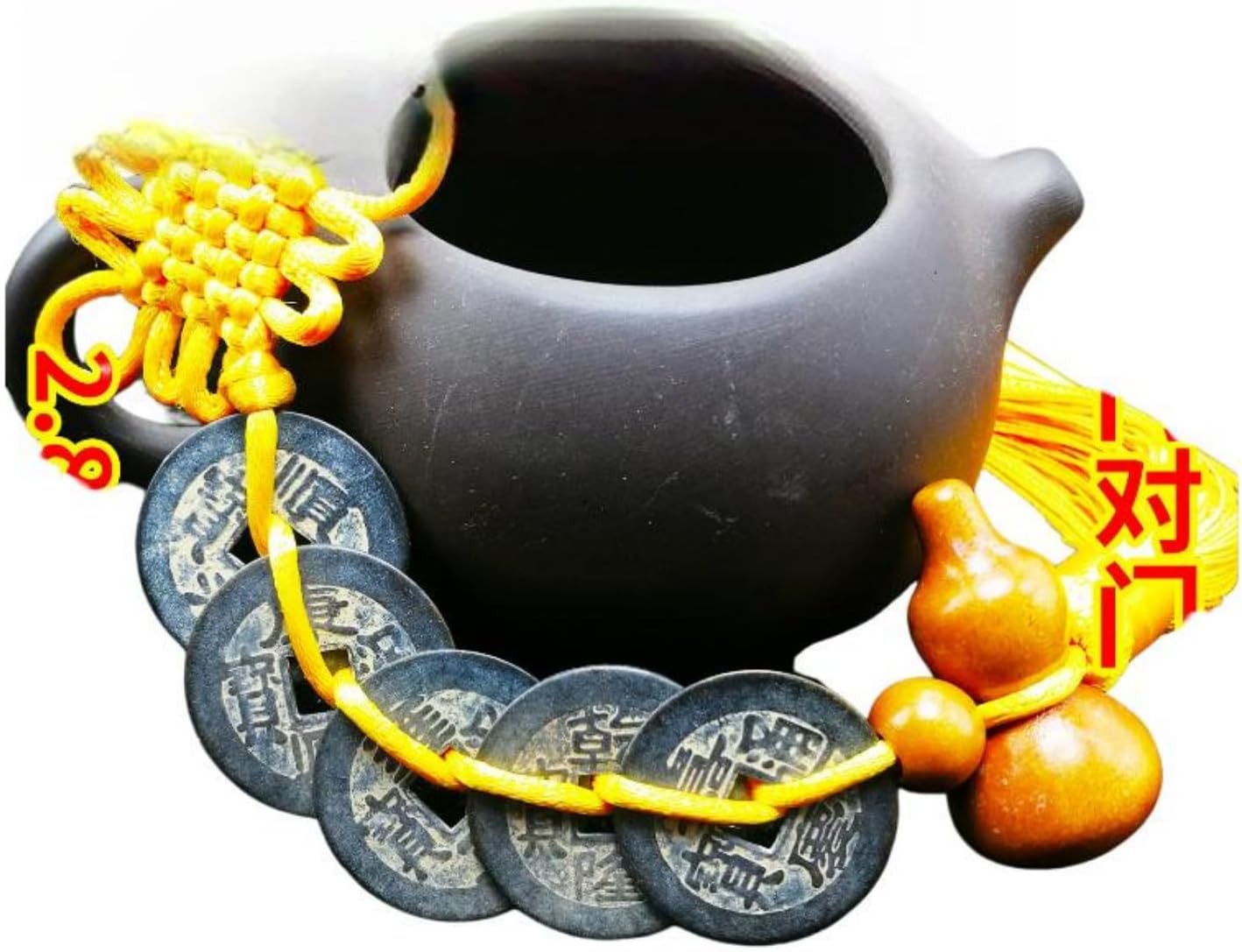 黄绳六帝钱化五入户门镇古币宅招财五帝铜钱门对门 Feng Shui Good Amulet fengshui Chinese Tassel Ornaments-1182