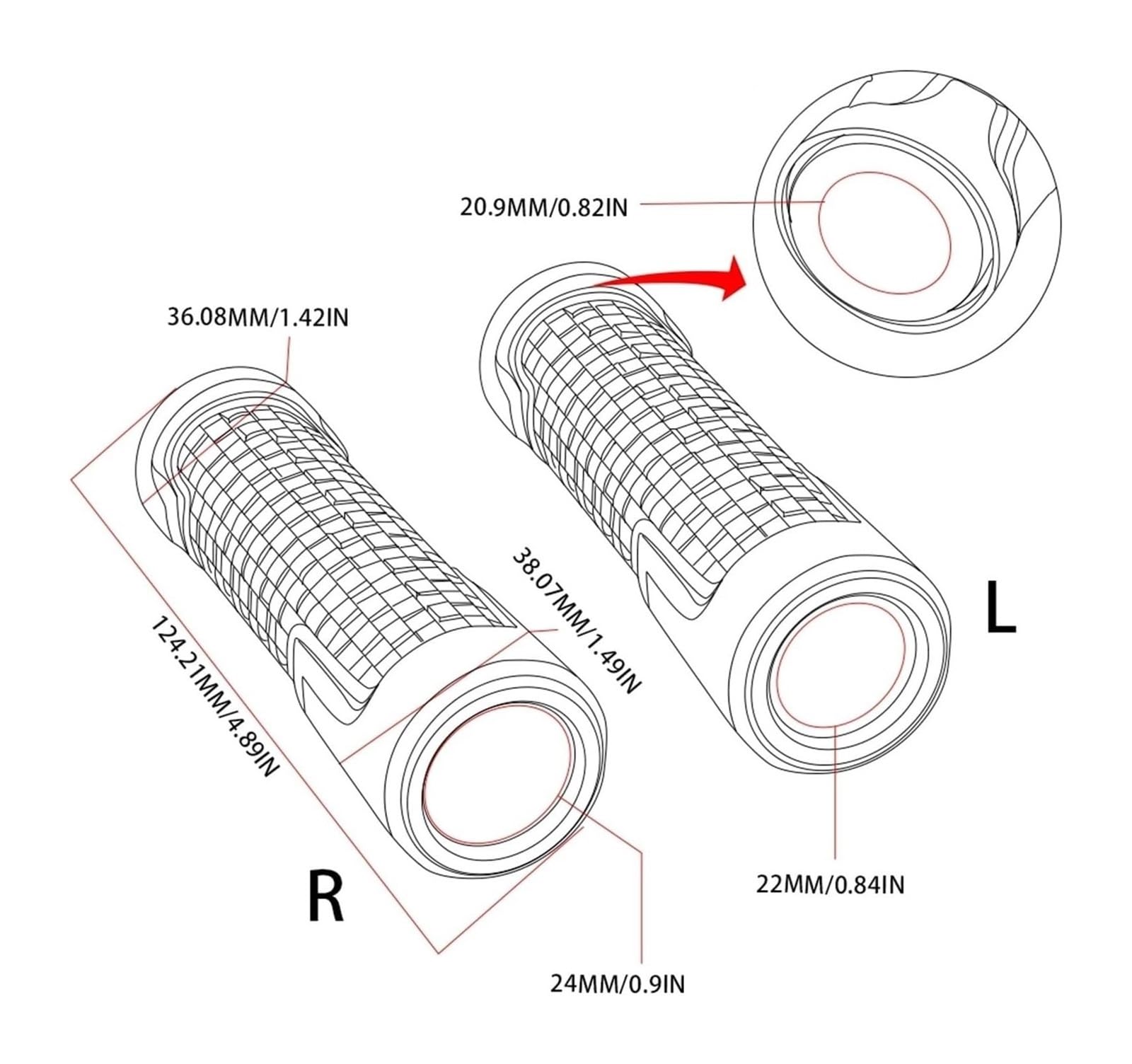 Contrappesi Manubrio Bilancieri Moto Per Y&amaha YZF R1 R3 R6 R7 2014-2017 Accessori Per Motociclette Manopole Per Manubrio Da 7/8" 22MM Tappo Terminale Per Manubrio(Gray-b)