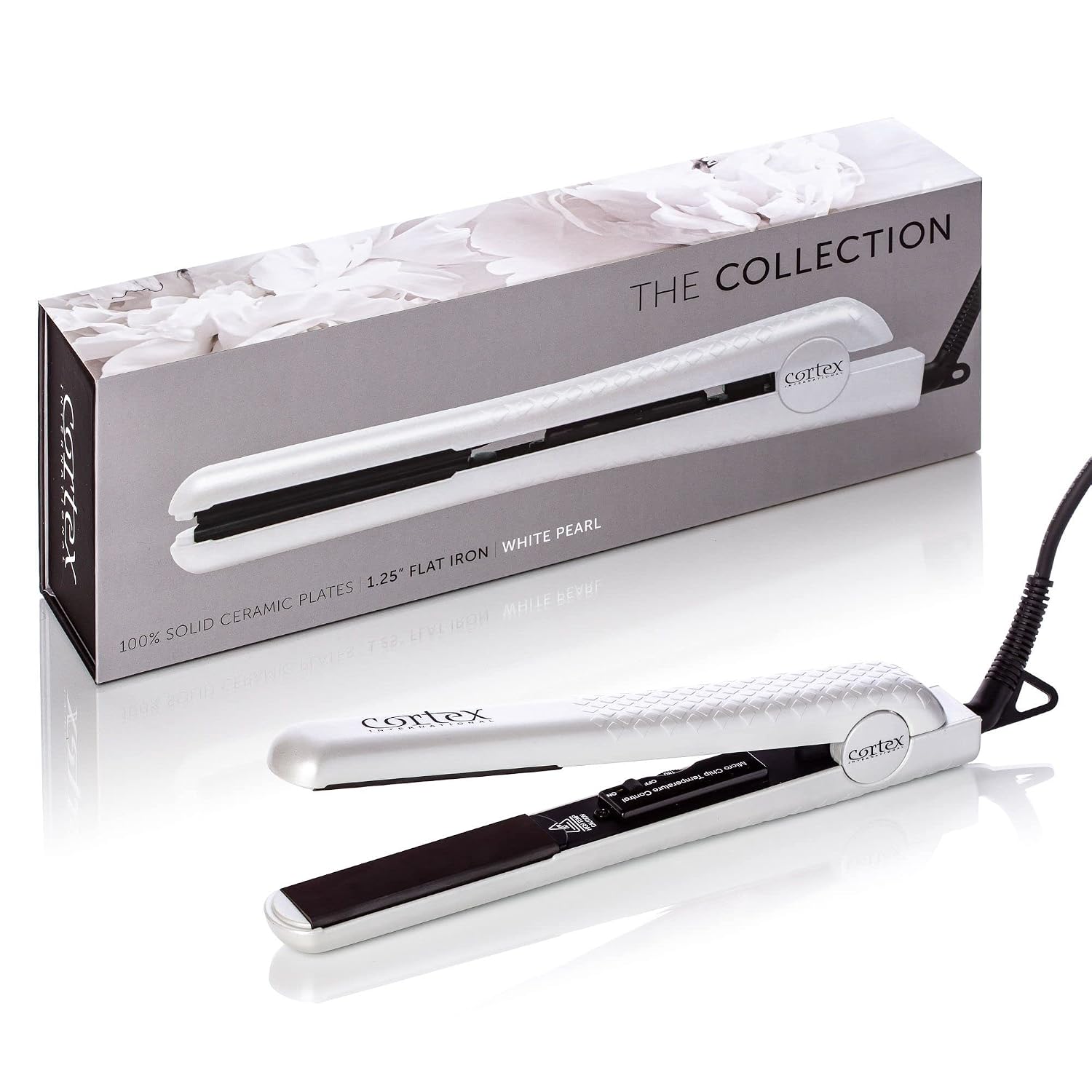 Cortex International Plancha plana de la serie negra, placas de cerámica de  turmalina con piedras preciosas, plancha de pelo profesional, doble  voltaje, 1.25 pulgadas (Crimson) : Belleza y Cuidado Personal - Amazon.com
