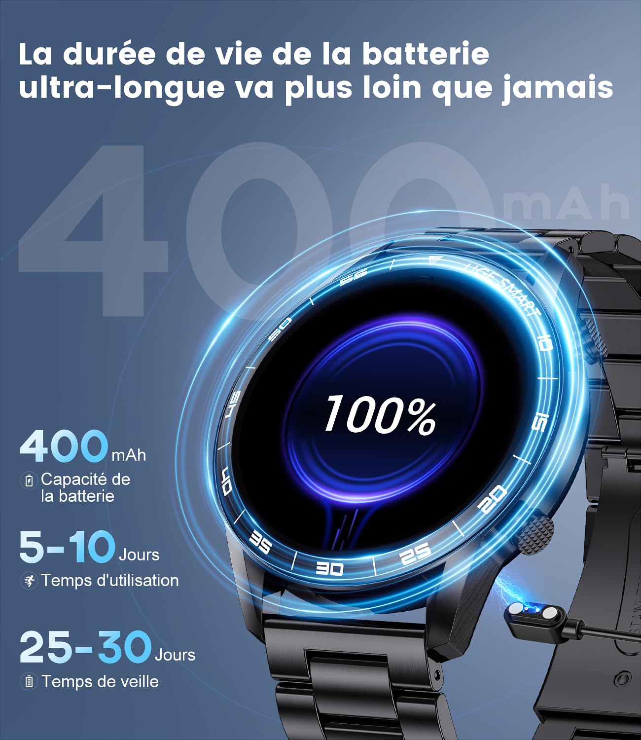 Montre connectée Walkerfit kaki neuve - Amoled 1.43 - 410mah - Android