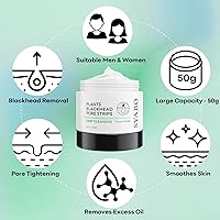 Vista 6 de Blackhead Remover Peel Off Mask for Nose & Face - Blackhead Removal Kit with 100pcs Strips, Puntos Negros, 1.7oz
