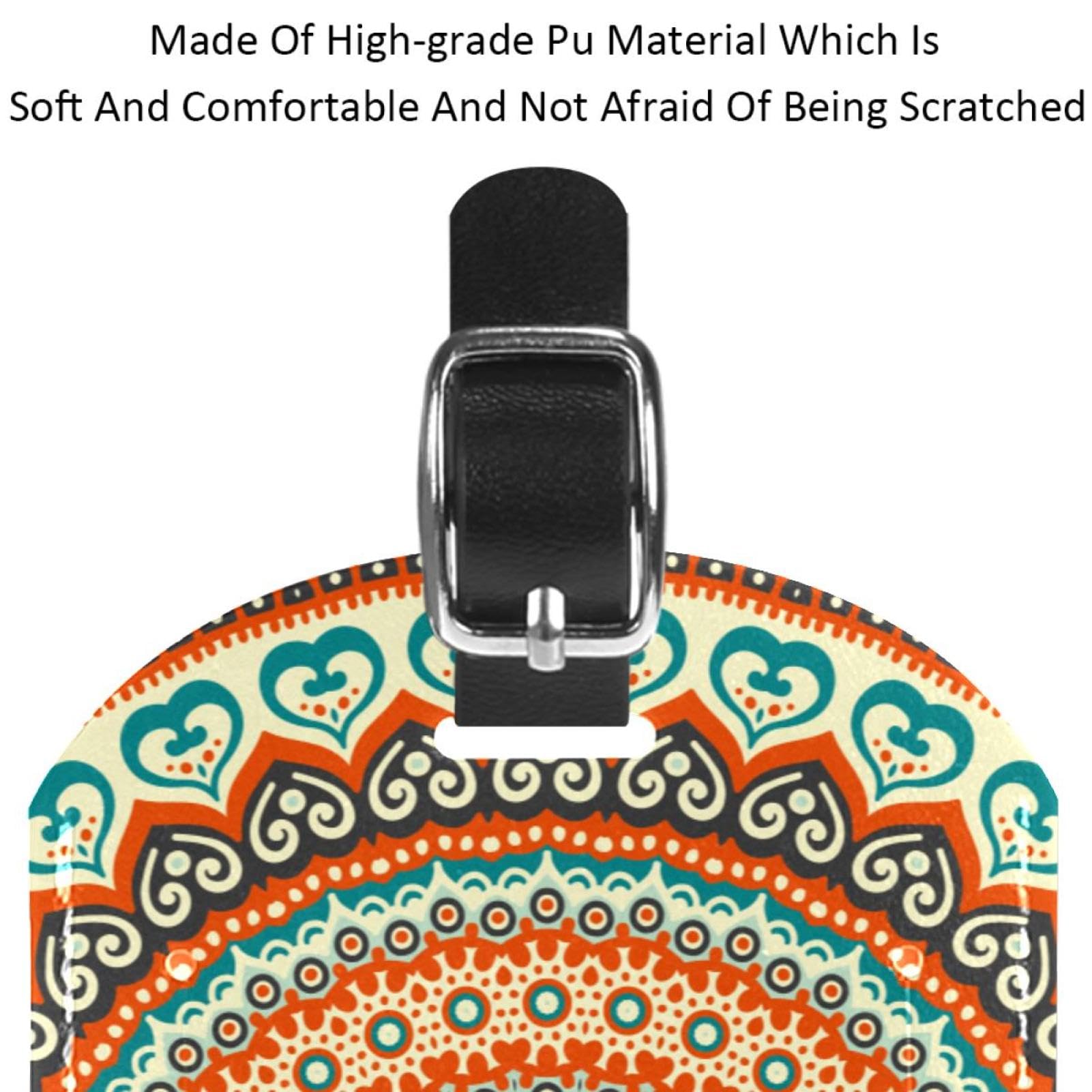 SKYDAWNY Lot De 2 étiquettes De Bagage Bohème Mandala Galaxie