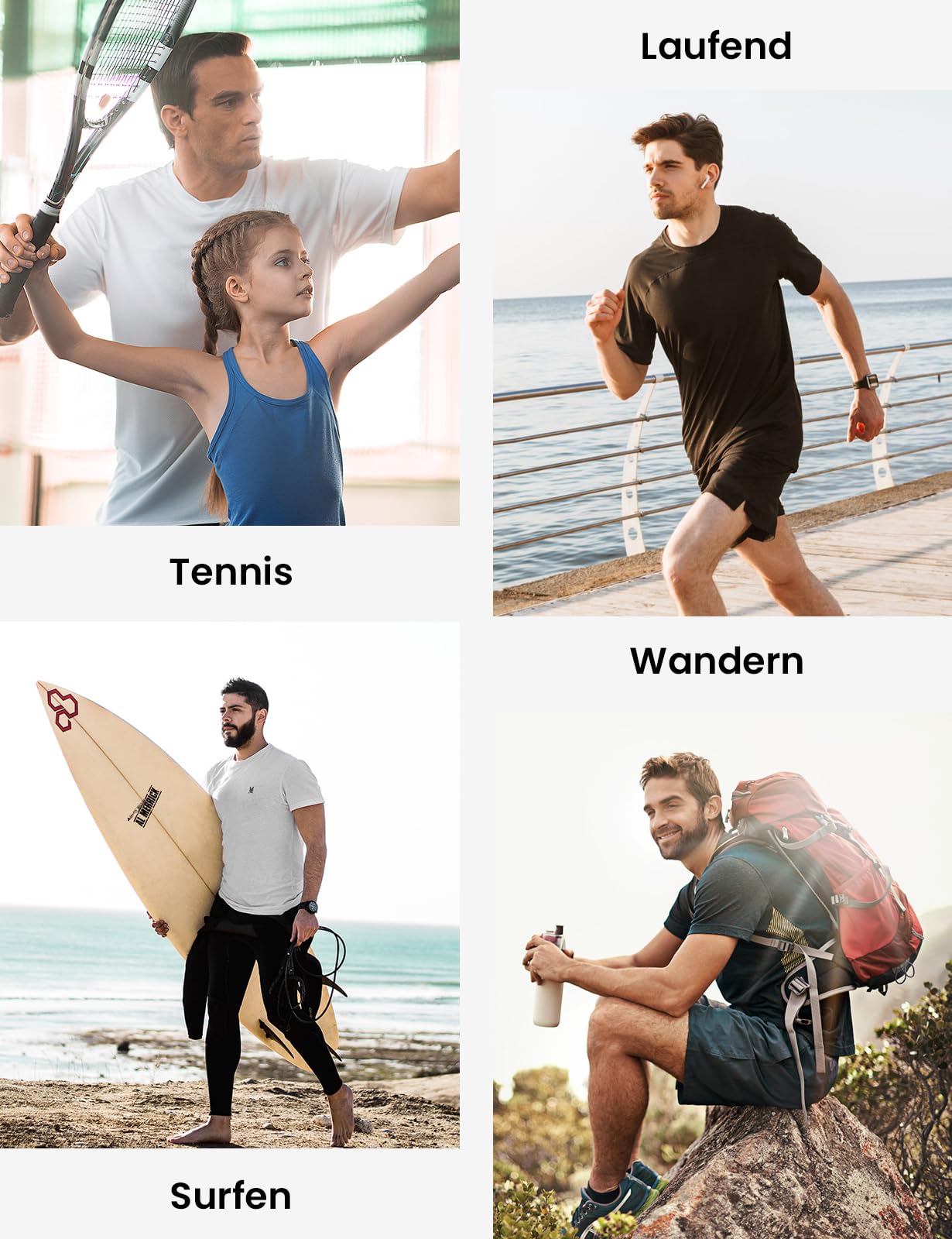 YSENTO Rashguard - Camiseta de natación para hombre, secado rápido, manga corta, protección solar, camiseta de agua