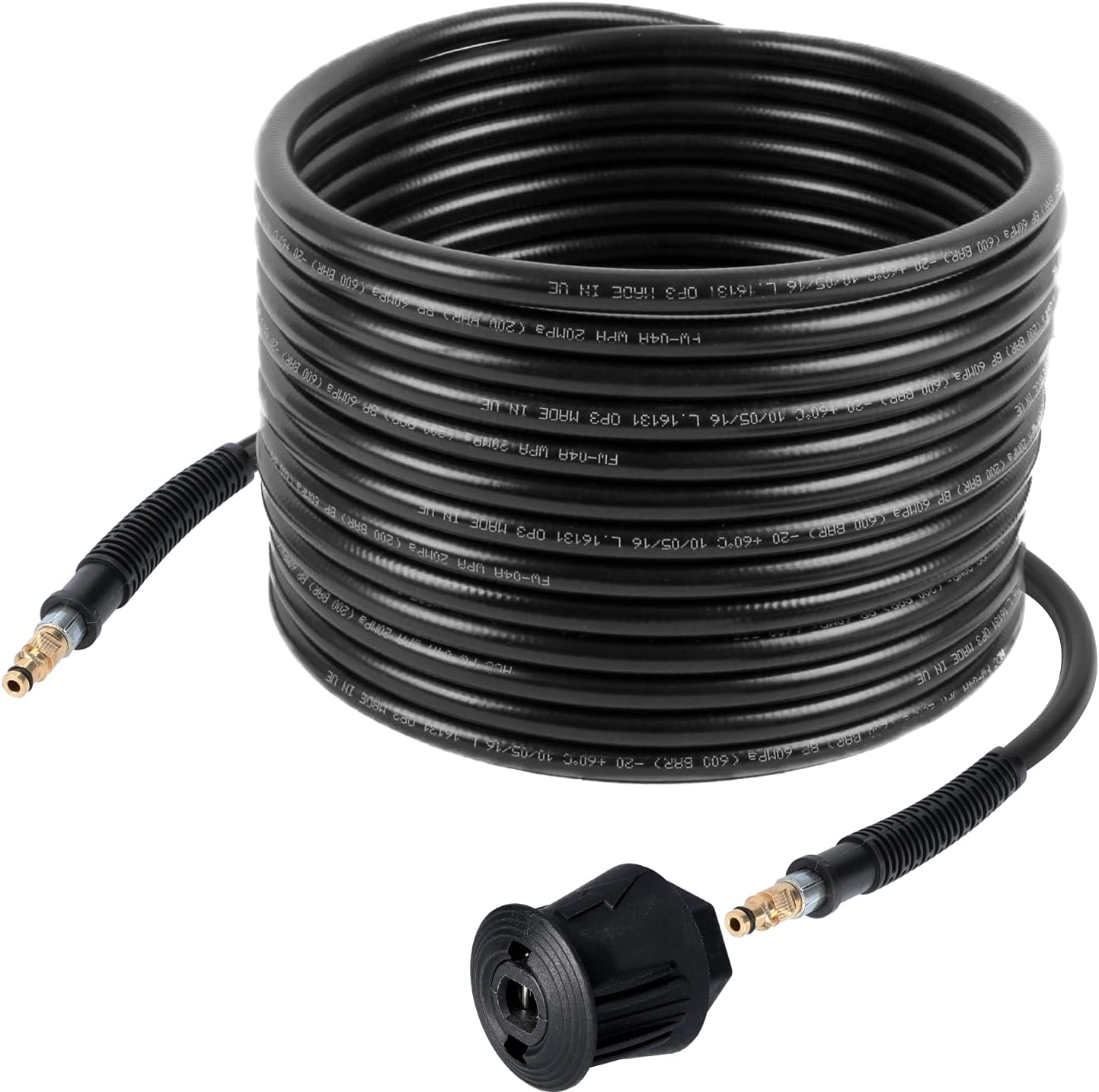 M&M Smartek Hogedrukslang compatibel met hogedrukreiniger Kärcher K2, K3, K4, K5, K7 - Quick Connect-aansluitingen - NW 6 x 1, 160 bar, 40 °C, zoals reserveonderdeelnummer: 2.641-721.0