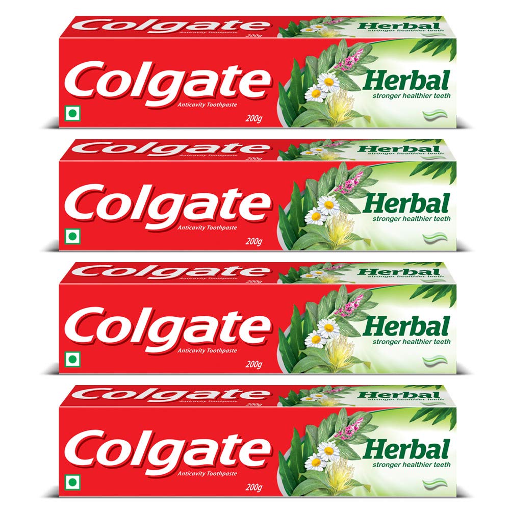 Colgate Herbal Toothpaste, Goodness of Natural Ingredients for Healthy Teeth, 800g, 200g X 4 (B07P7VSJW4) Amazon Price History, Amazon Price Tracker