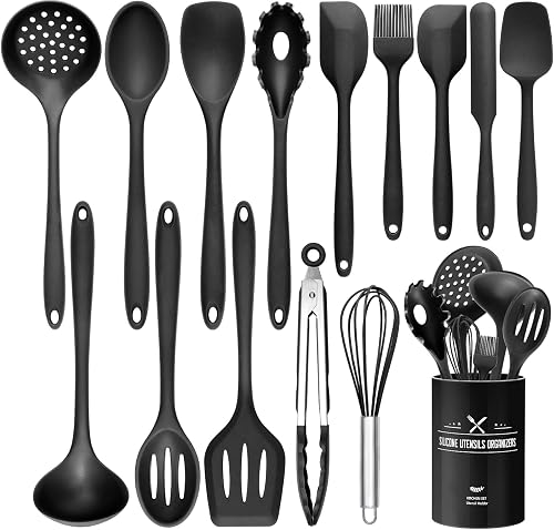 Wildone Silikon Küchenutensilien-Set 15-teilig — Küchenhelfer