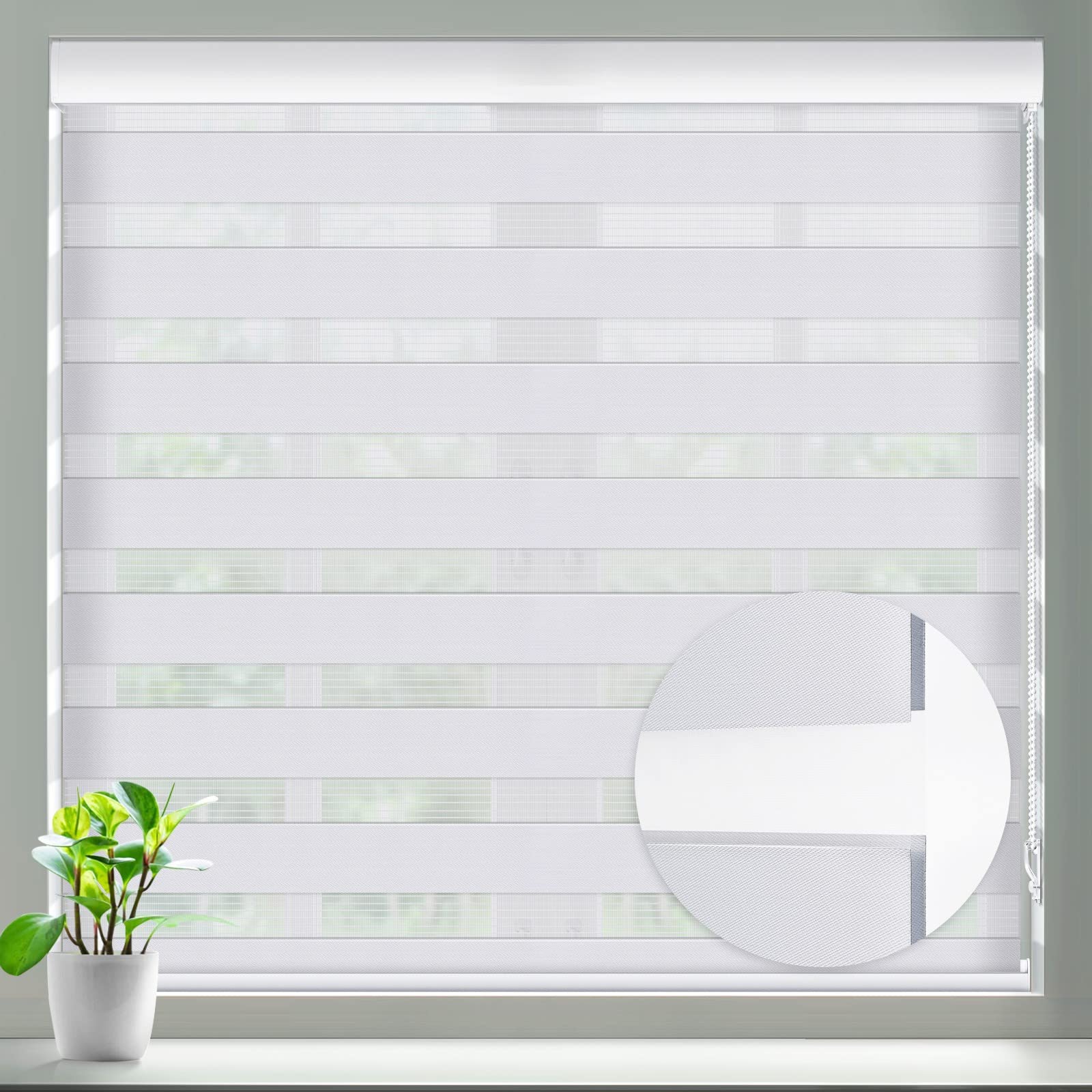 Amazon｜MiLin ゼブラブラインド ウィンドウブラインド ローラー