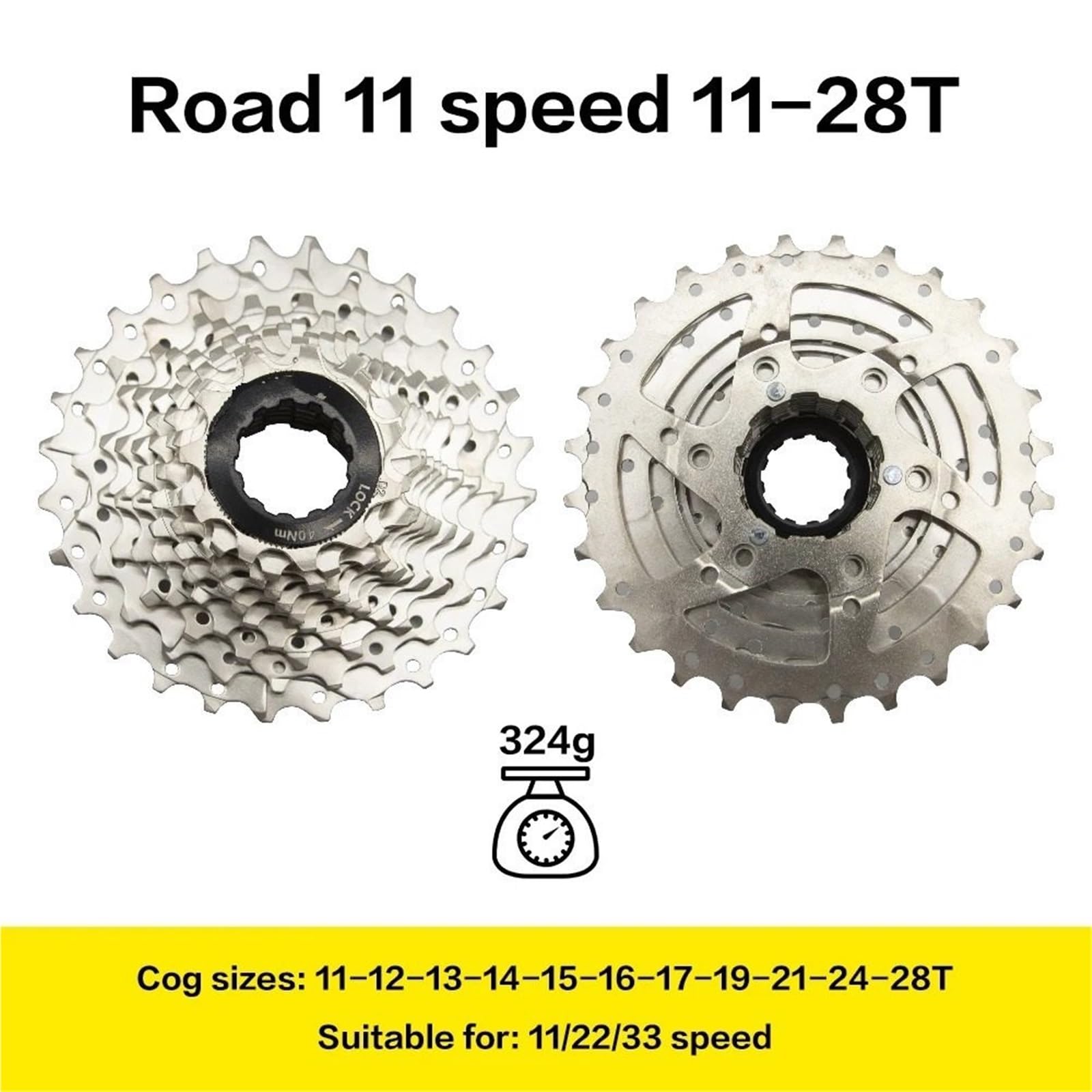pignone per Bicicletta Adatto per Bici da Strada ThinkRider 9 10 11 velocità Velocidade 28T/32T Cassetta per Bicicletta Ruota Libera MTB pignone Adatto per Shimano A1 X7 X5
