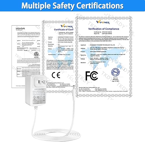 Miniatura 5 de TKDY Adaptador de fuente de alimentación de CC de 24 V 1 A, color blanco, apto para difusores de aceite esencial, entrada CA 100-240 V, 24 voltios,