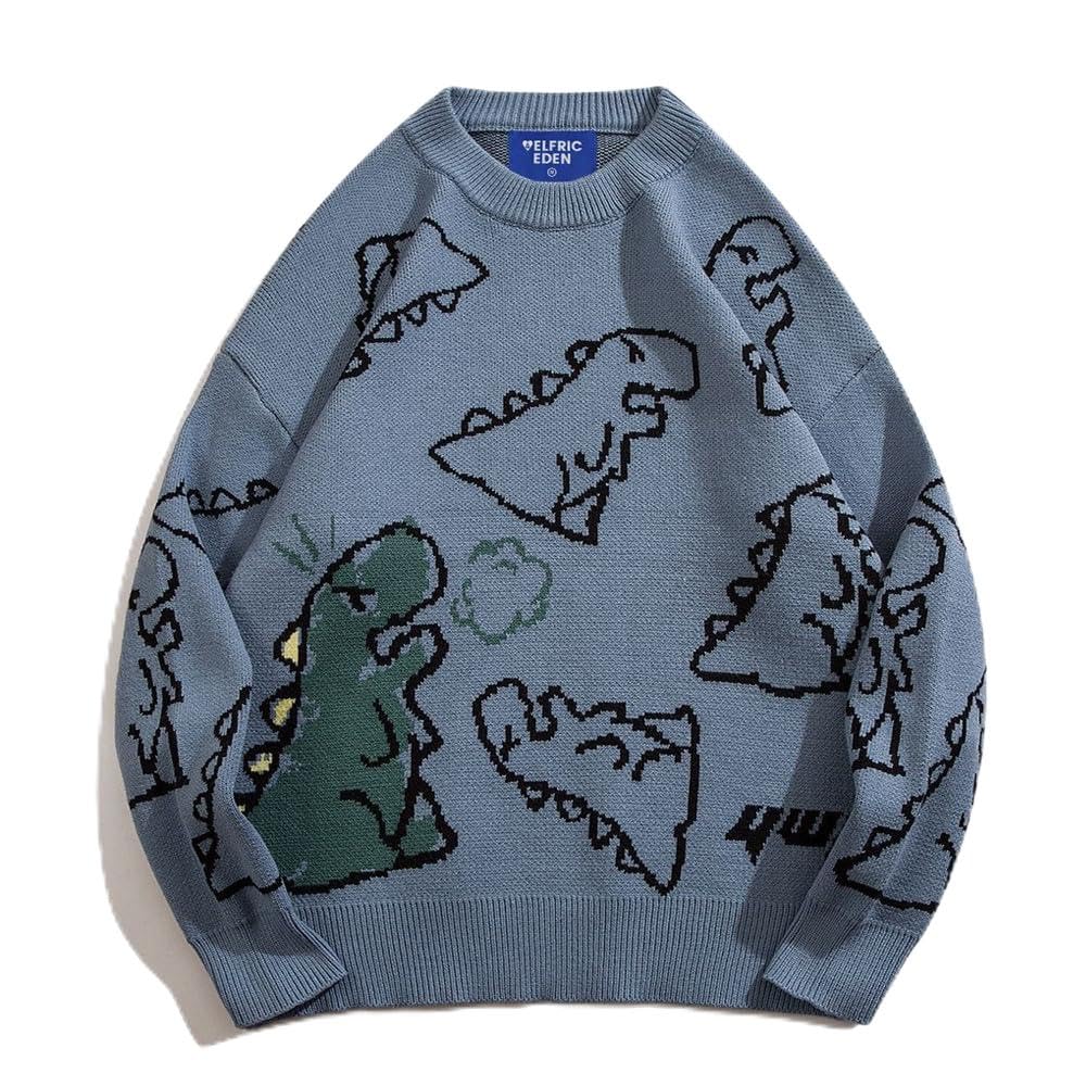 Aelfric Eden Neon Color Block Knit Sweater Casual Oversized Pullover
