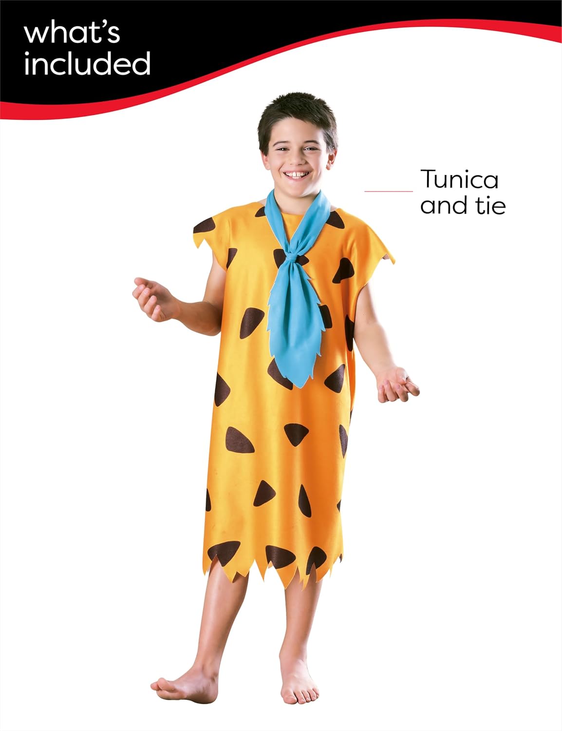 Rubies The Flintstones: Fred Flintstone Costume for Kids, Boy's Large
