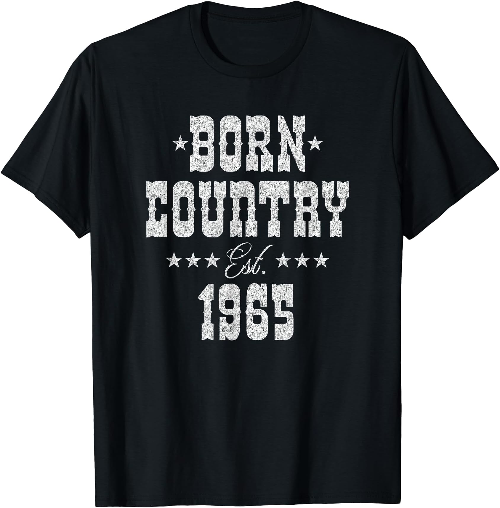 BORN58 Year Old: Country Music Lover 1965 58th Birthday T-Shirt