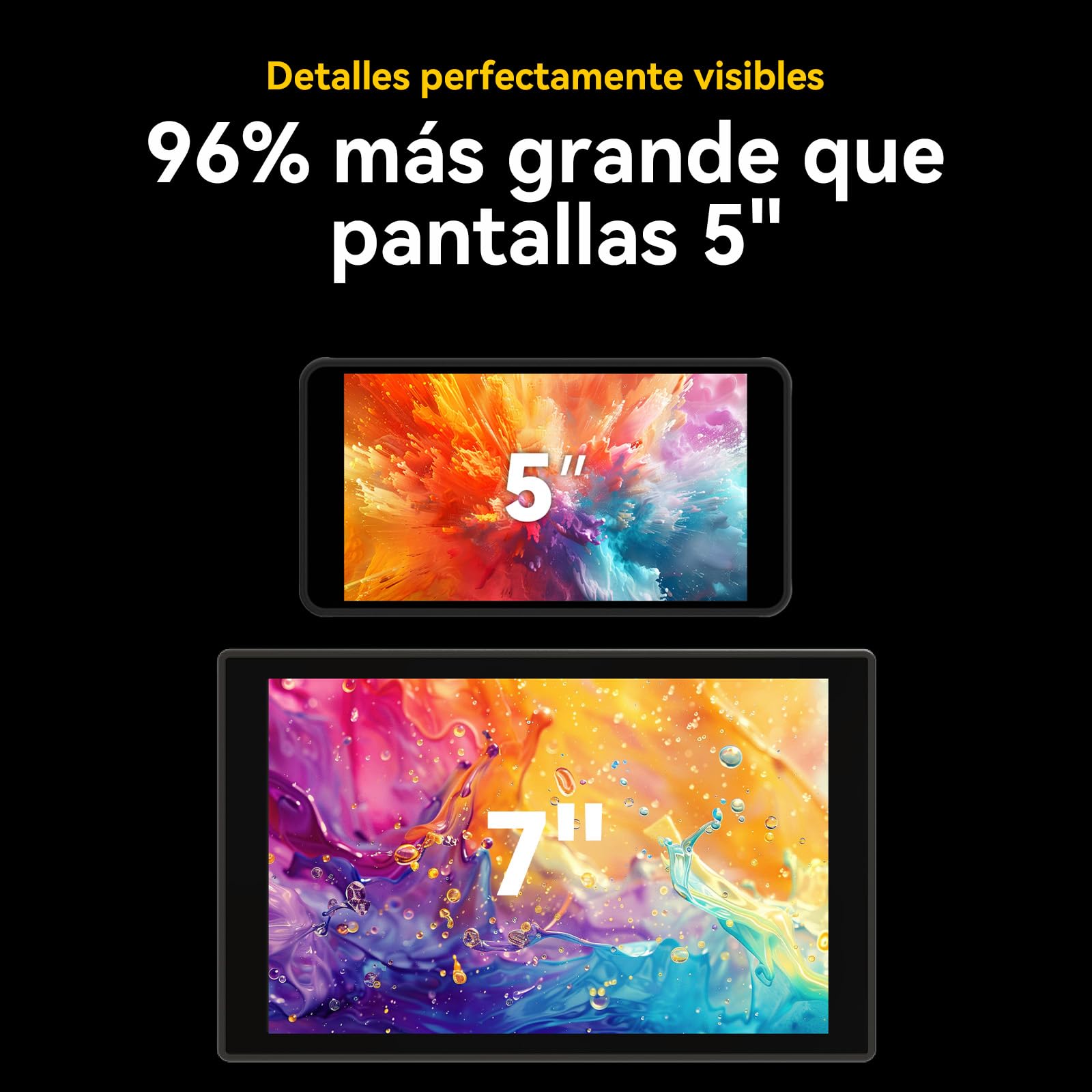 Portkeys HD7T Monitor de Campo para Cámara 7" Táctil, Pantalla de Alta Luminosidad 1000 Nits con Teclas de Acceso Rápido, Compatible con DSLR con Parasol