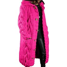 2023 Hand-Knitted Thick-Line Jumper Coat Women Long Knitted Cardigan Long Sleeve Thicken Winter Plus Size Sweater