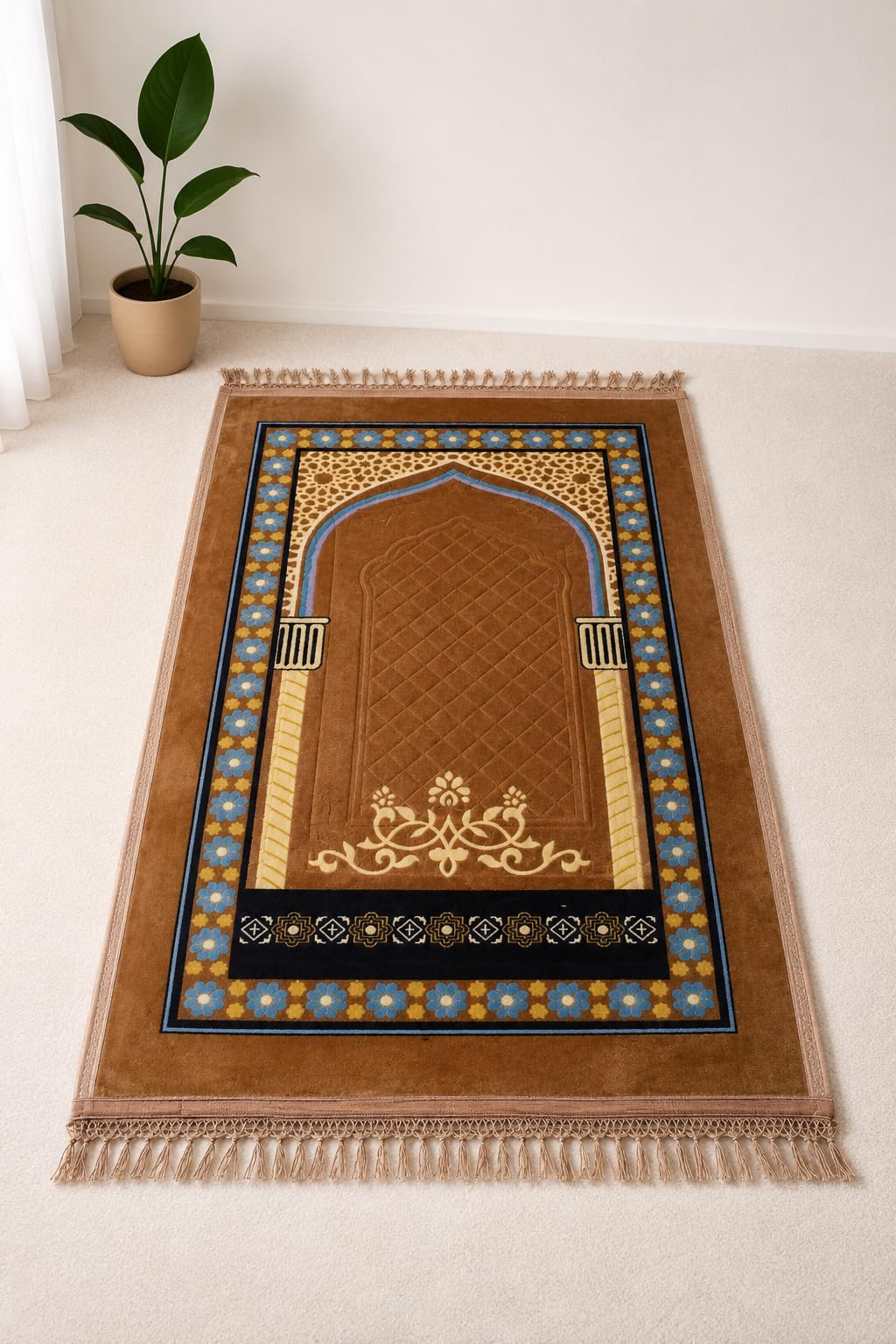 Janamaz Prayer Mat - Turkey Velvet, Aasan Comfort -16