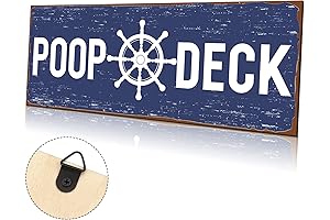 POOP DECK Sign Nautical Nursery Wall Decor