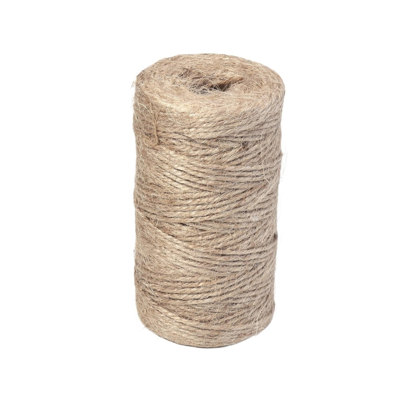 Twine 100M 1-3.0mm Jute Rope String Ribbon Crafts DIY Vintage Cord Twine Thread Sewing Party Wedding Home Decortion(2mm)
