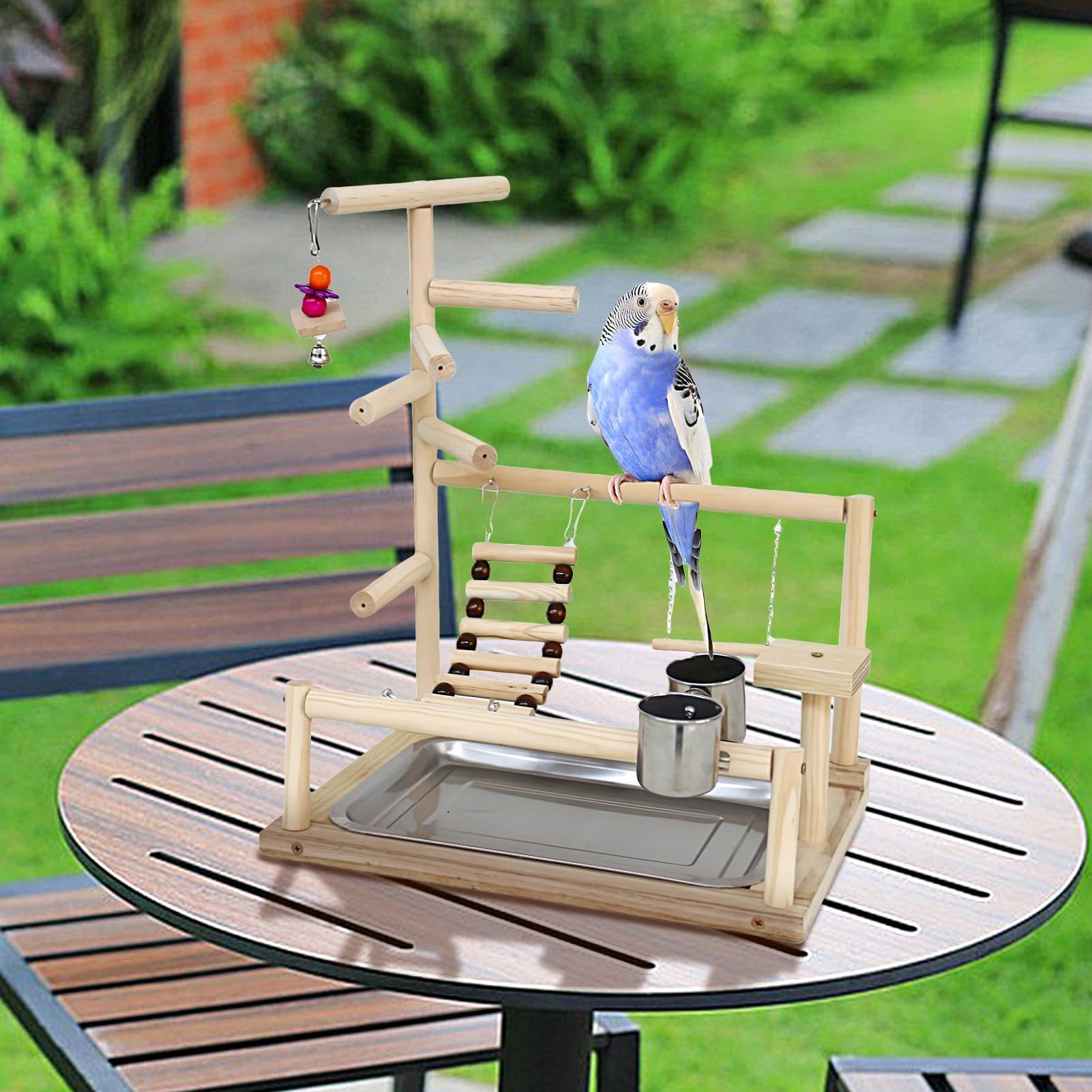 -Sitzstange, natürliches , Vogelspielzeug, Spielplatz
