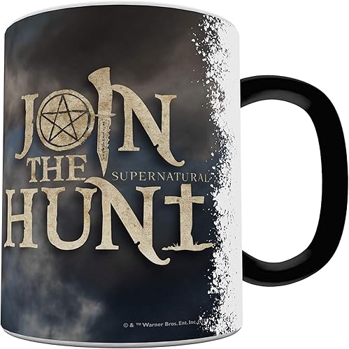 Miniatura 6 de Morphing Mugs Supernatural  Sam and Dean  Join the Hunt  Una taza de cerámica sensible al calor que cambia de color de 11 onzas  Imagen revelada